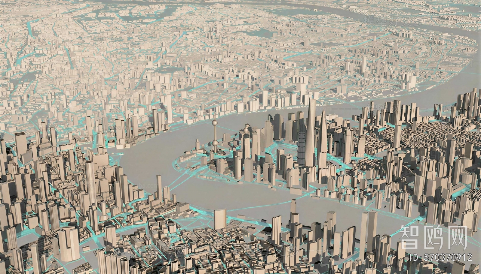 Modern Architectural Bird's-eye View Planning
