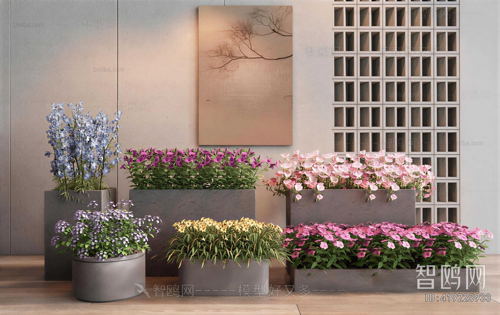 Modern Flower Bed, Flower Bowl, Flower Box