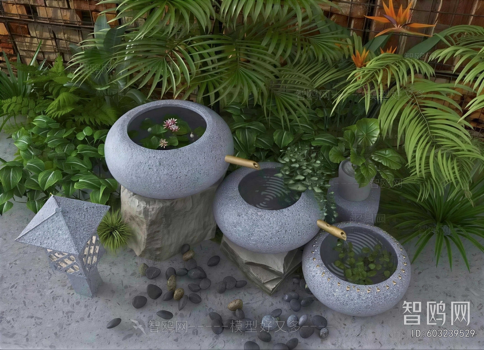 Japanese Style Rockery Waterscape
