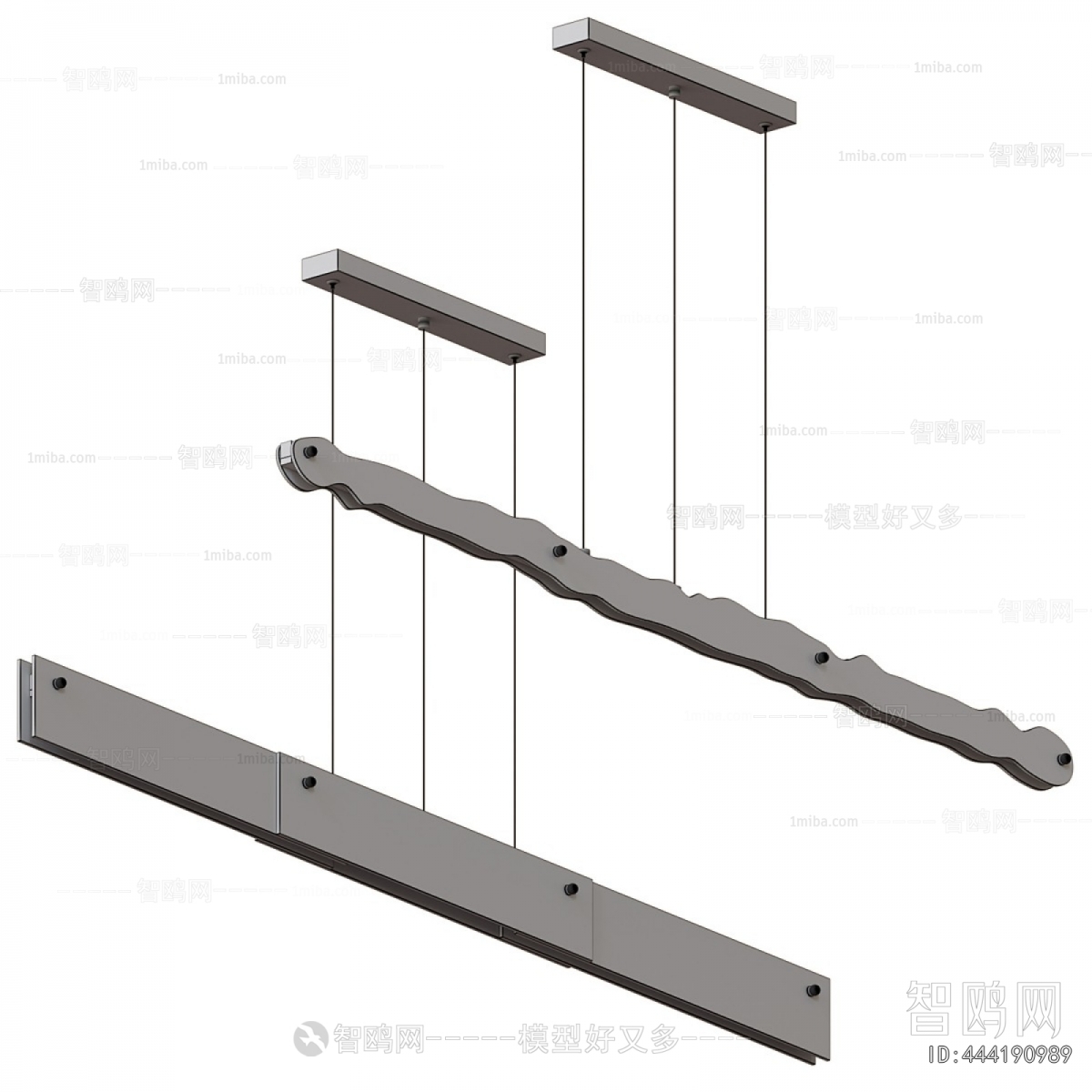 Modern Long Chandelier