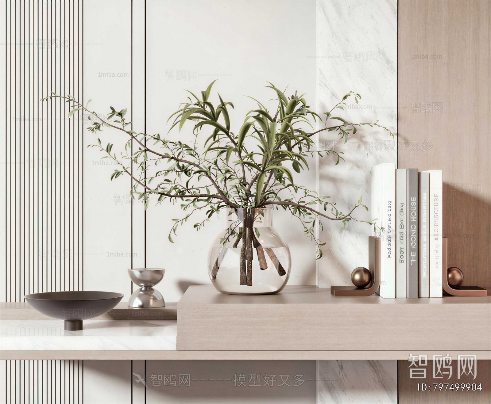 Modern Aquatic Green Plant