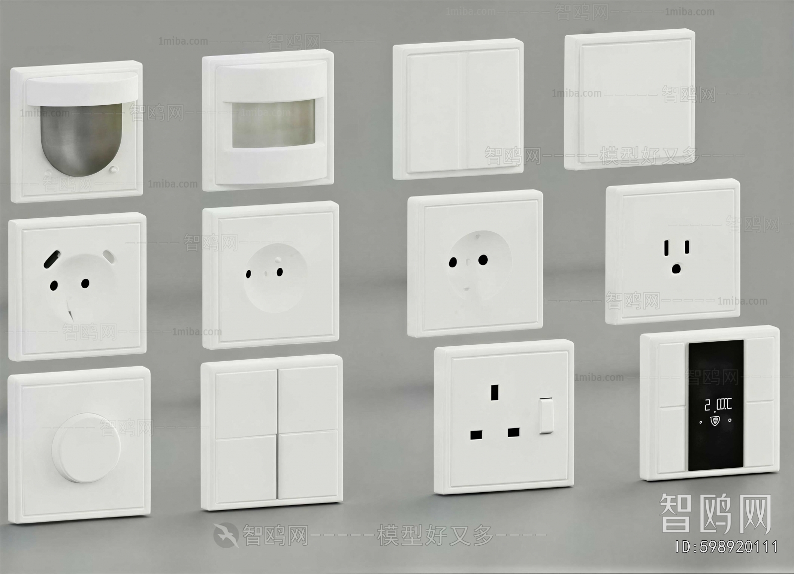 Modern Switch Socket Panel