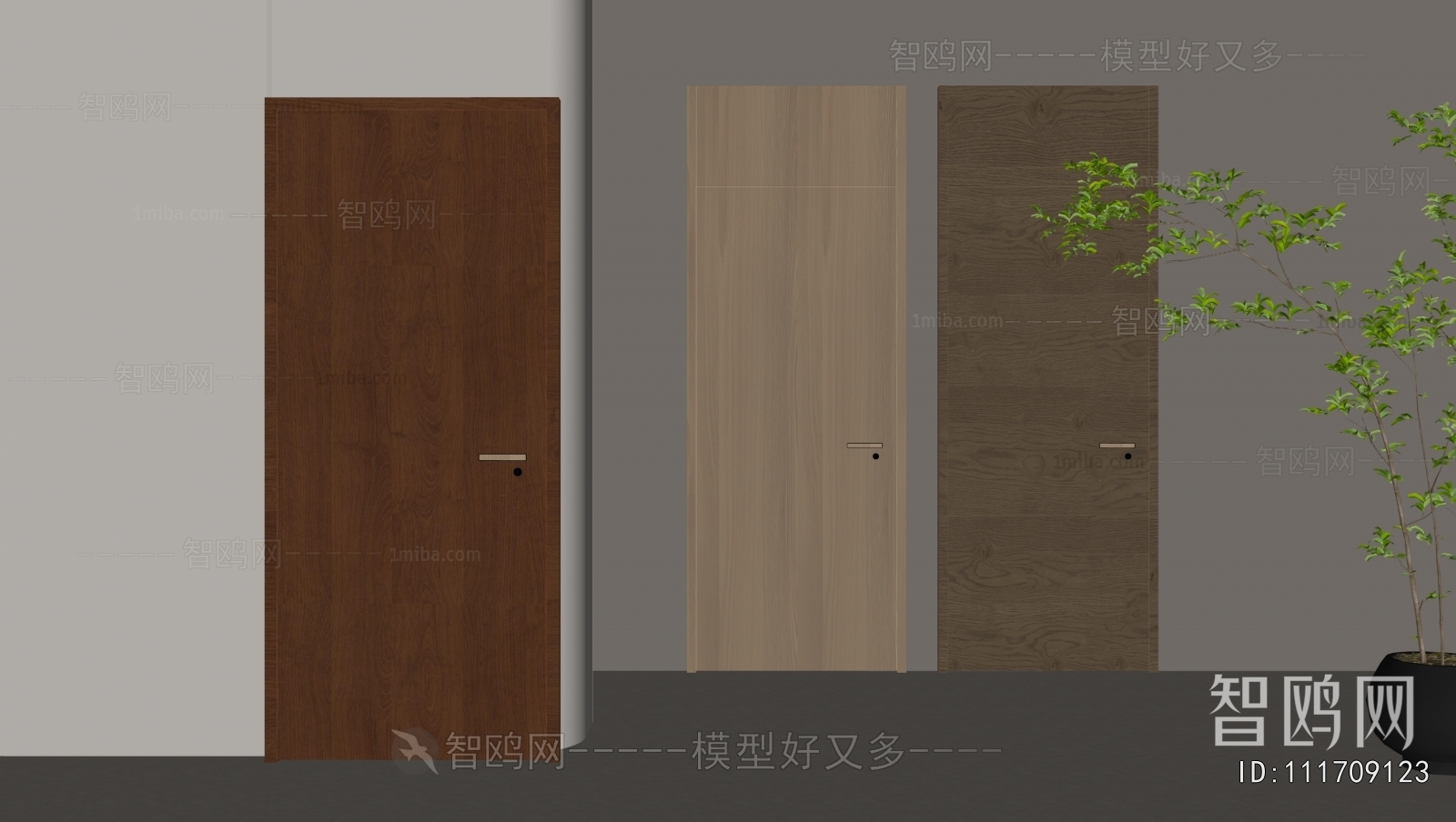 Modern Single Door