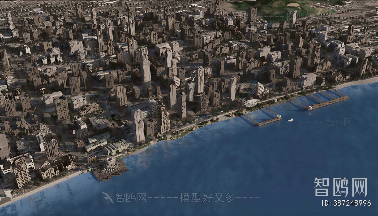 Modern Architectural Bird's-eye View Planning