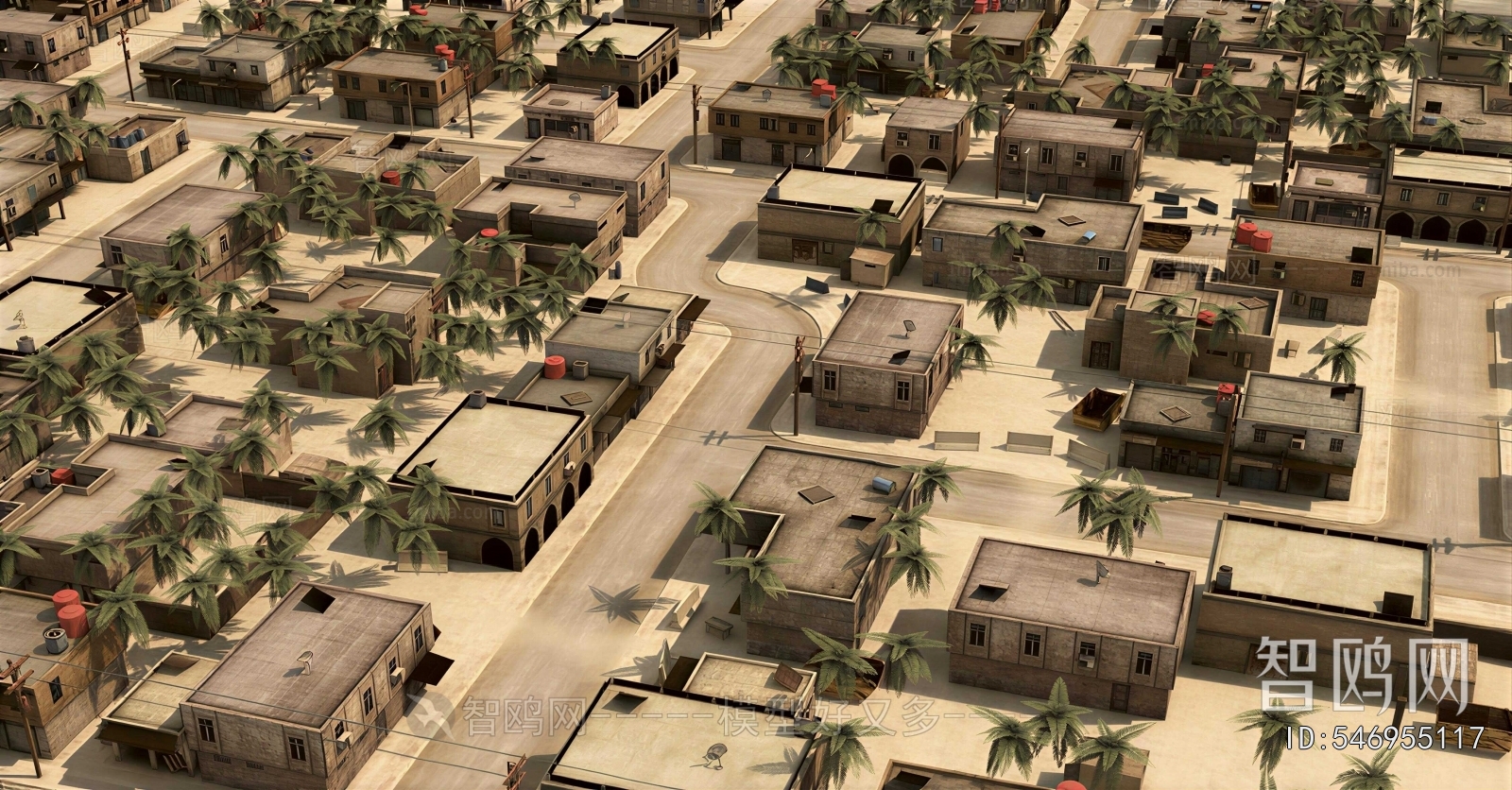 Modern Architectural Bird's-eye View Planning