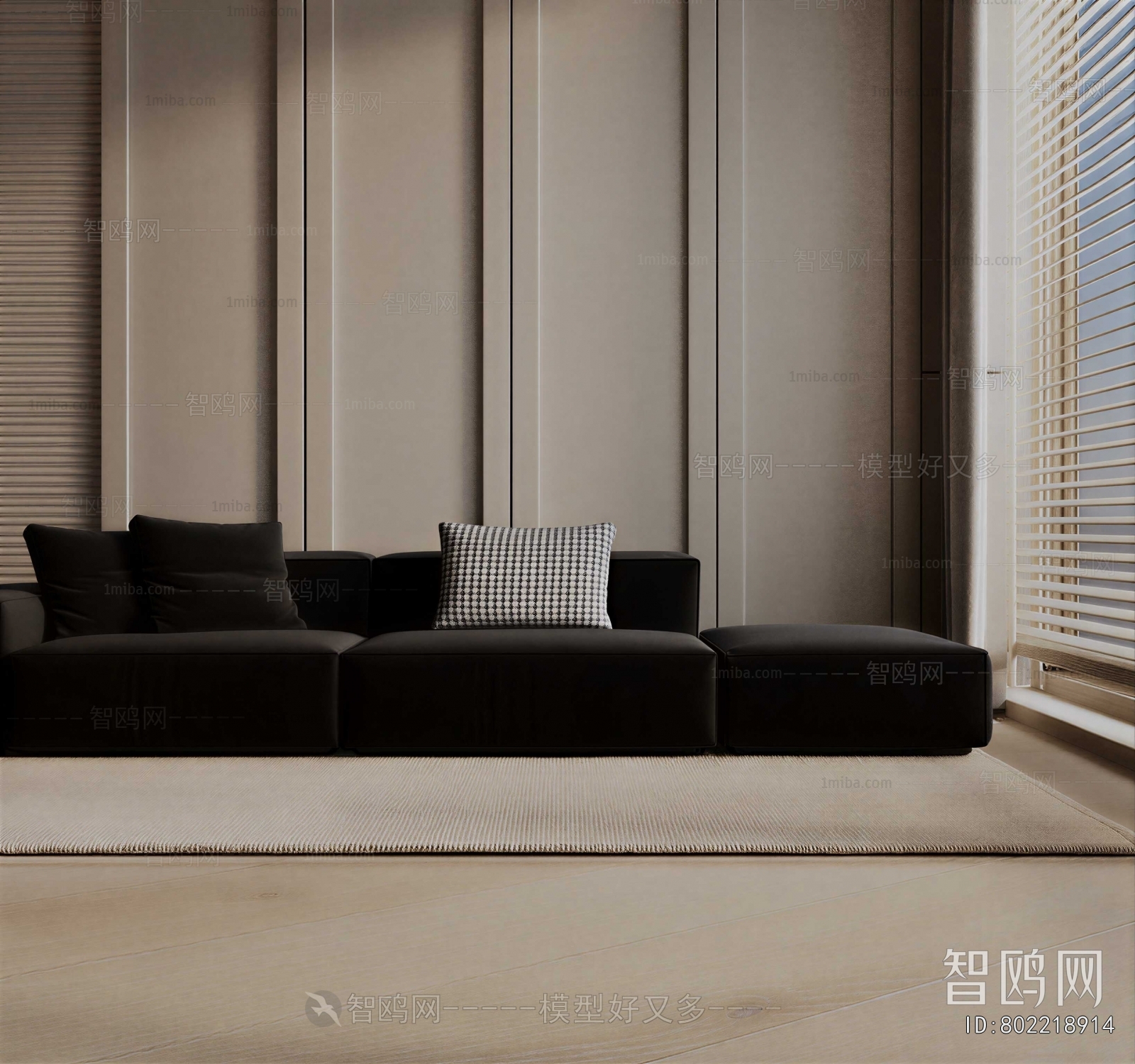 Modern Three-seat Sofa