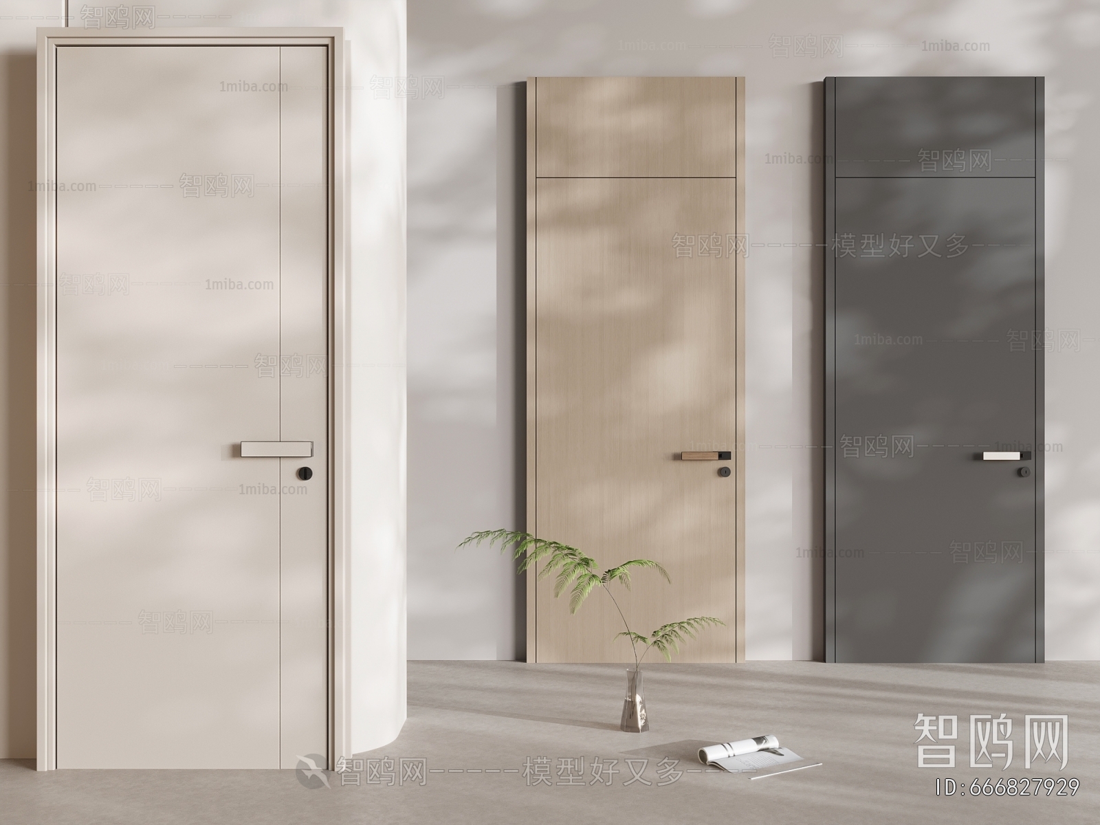 Modern Single Door