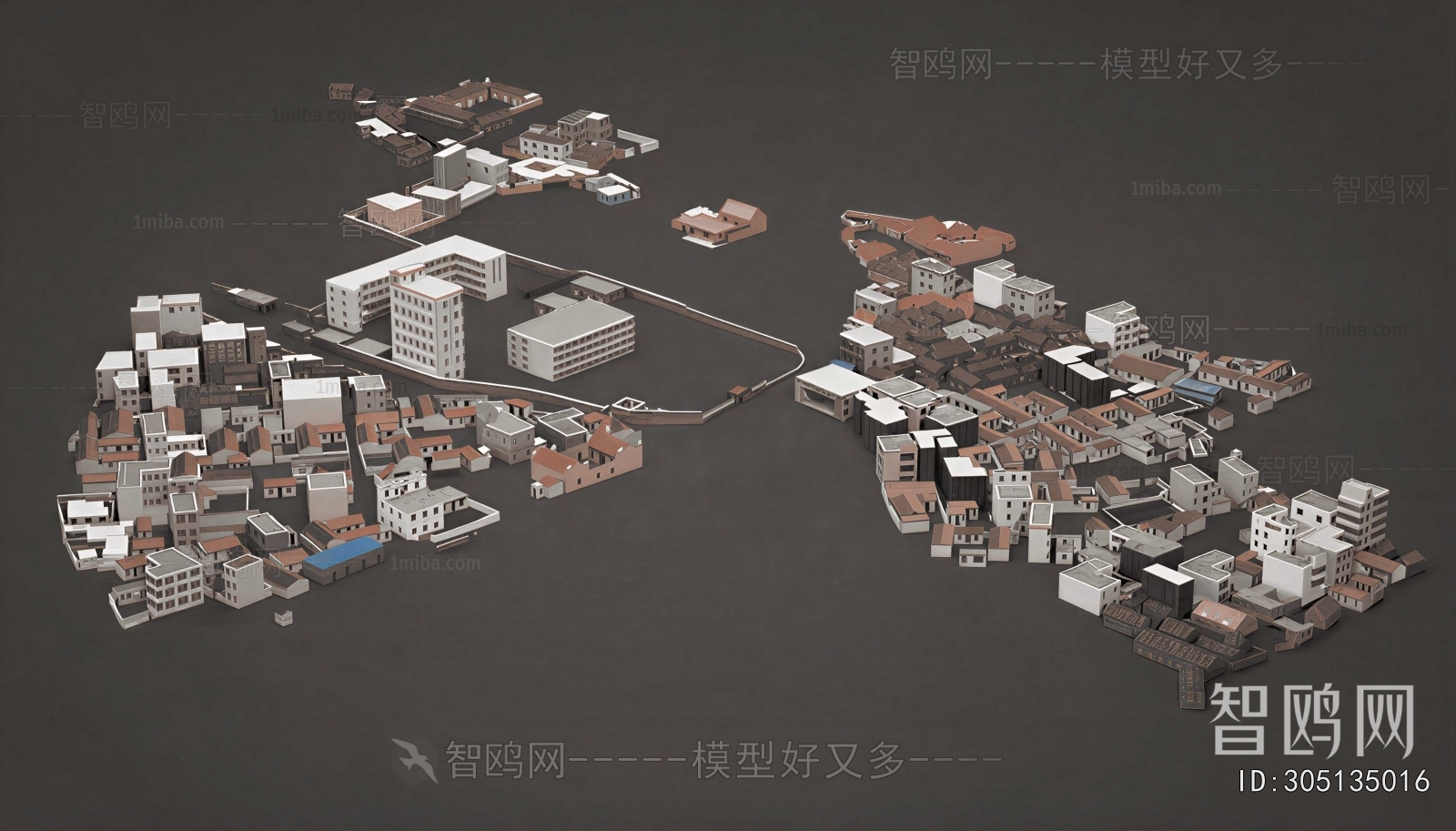 Modern Architectural Bird's-eye View Planning