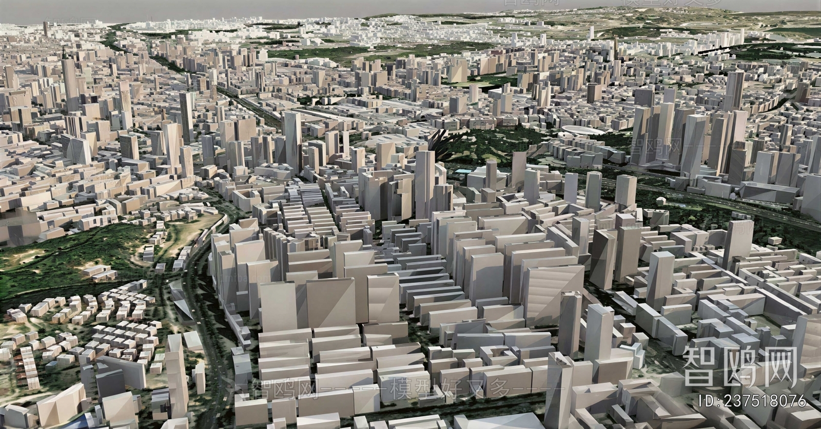 Modern Architectural Bird's-eye View Planning