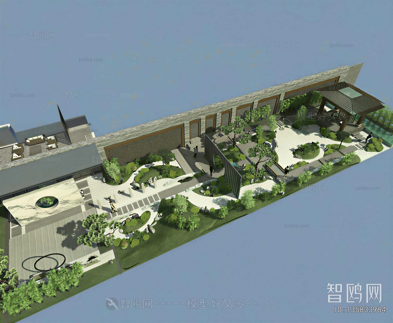 New Chinese Style Courtyard/landscape