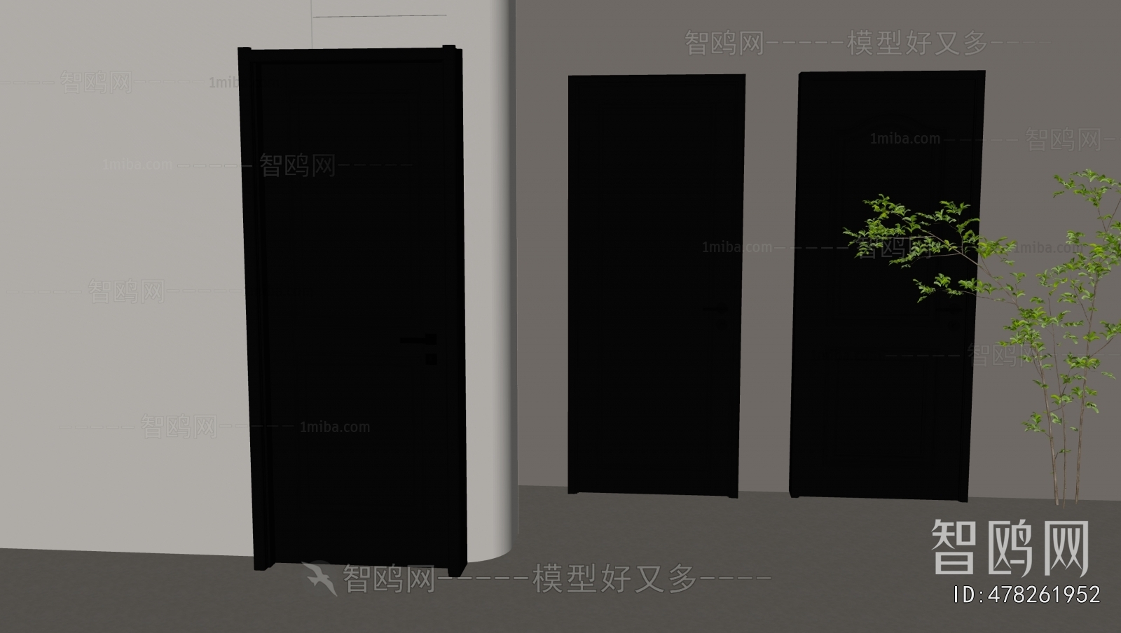 Modern Single Door