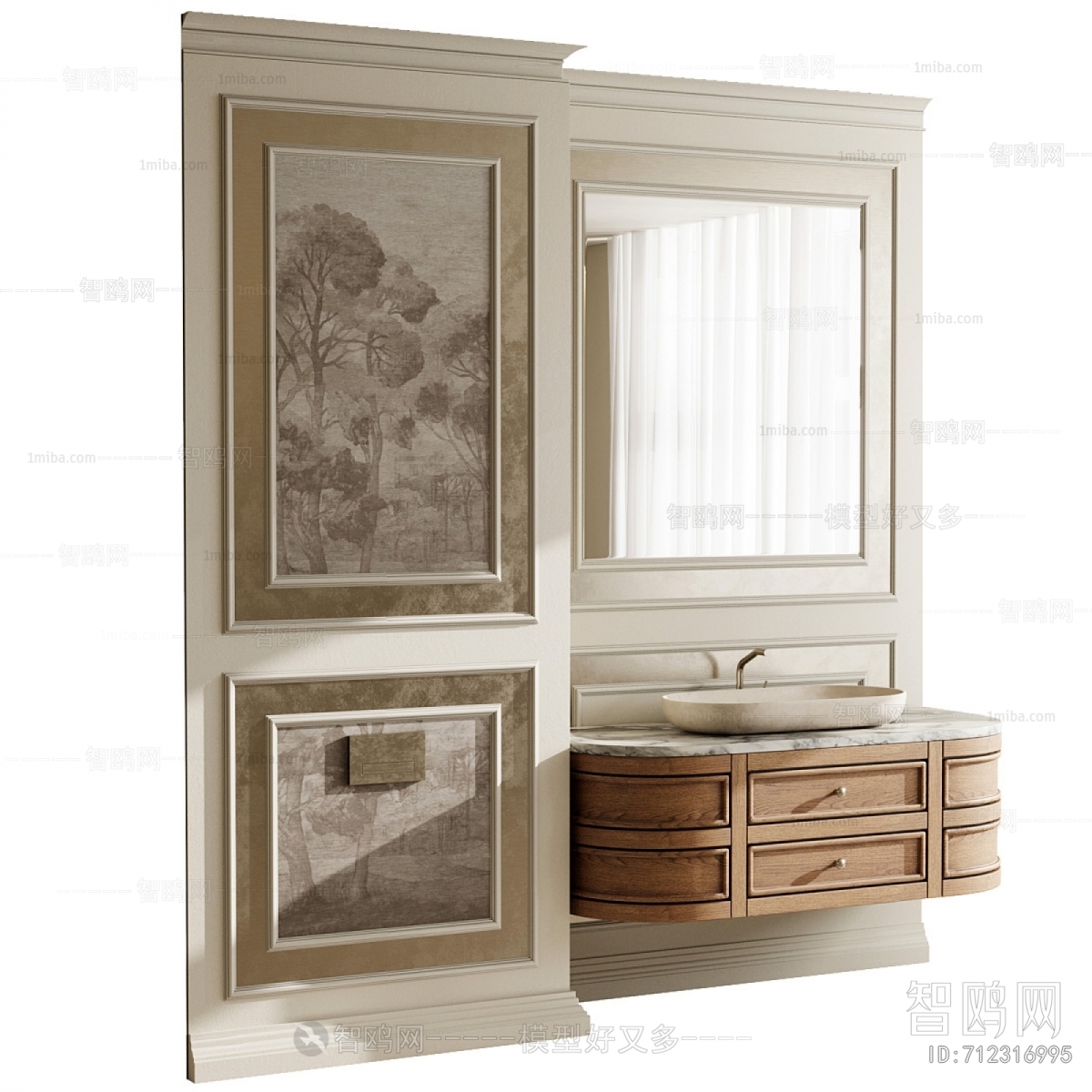 European Style Bathroom Cabinet