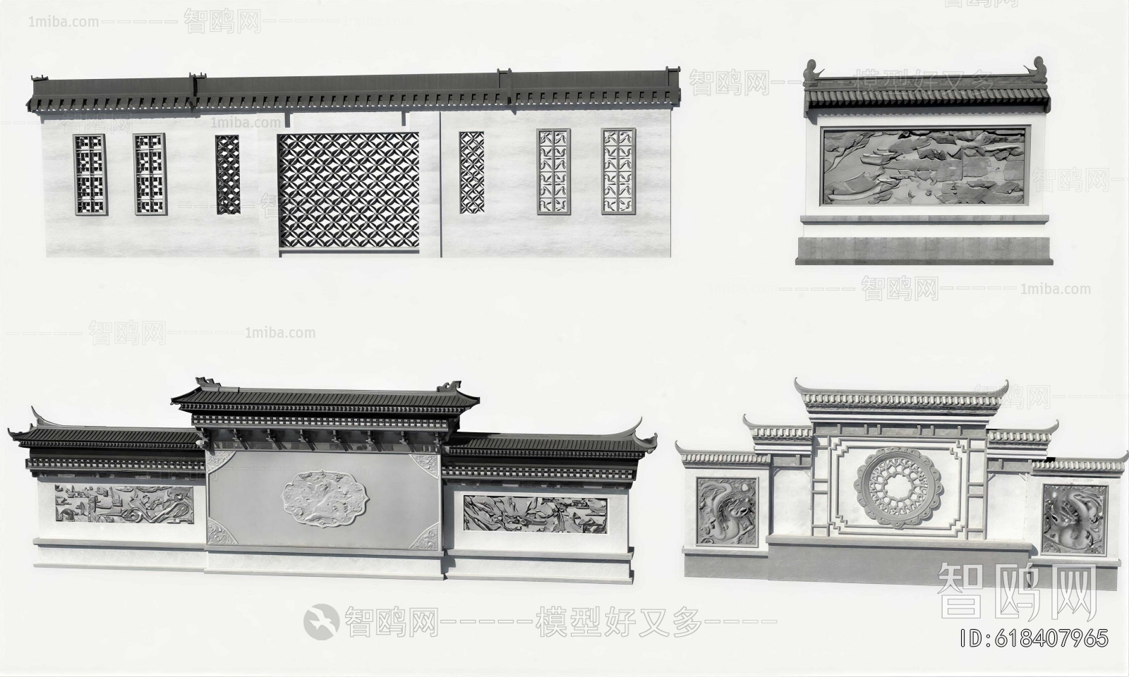 Chinese Style Landscape Wall