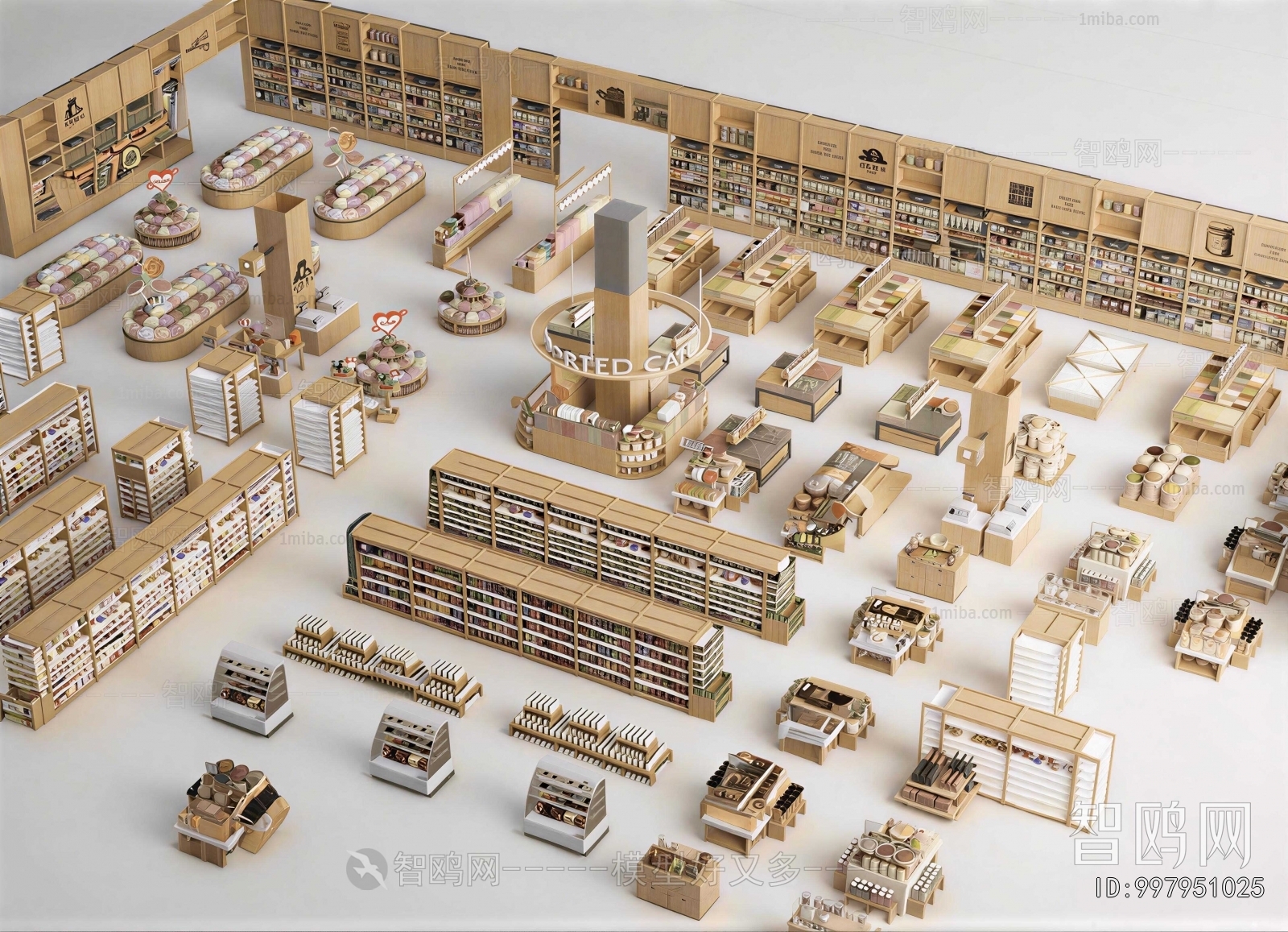 Modern Supermarket Shelf