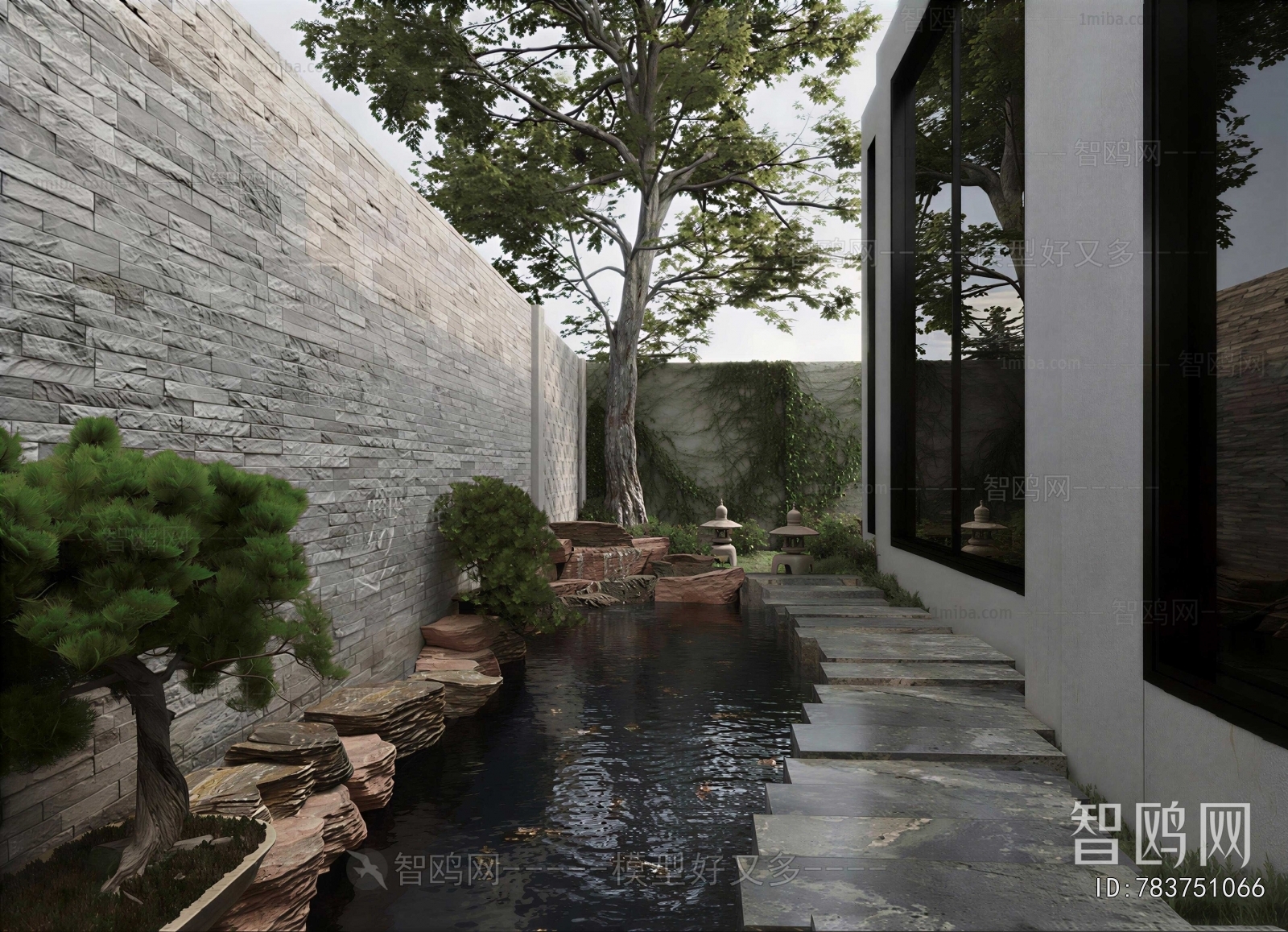 New Chinese Style Courtyard/landscape