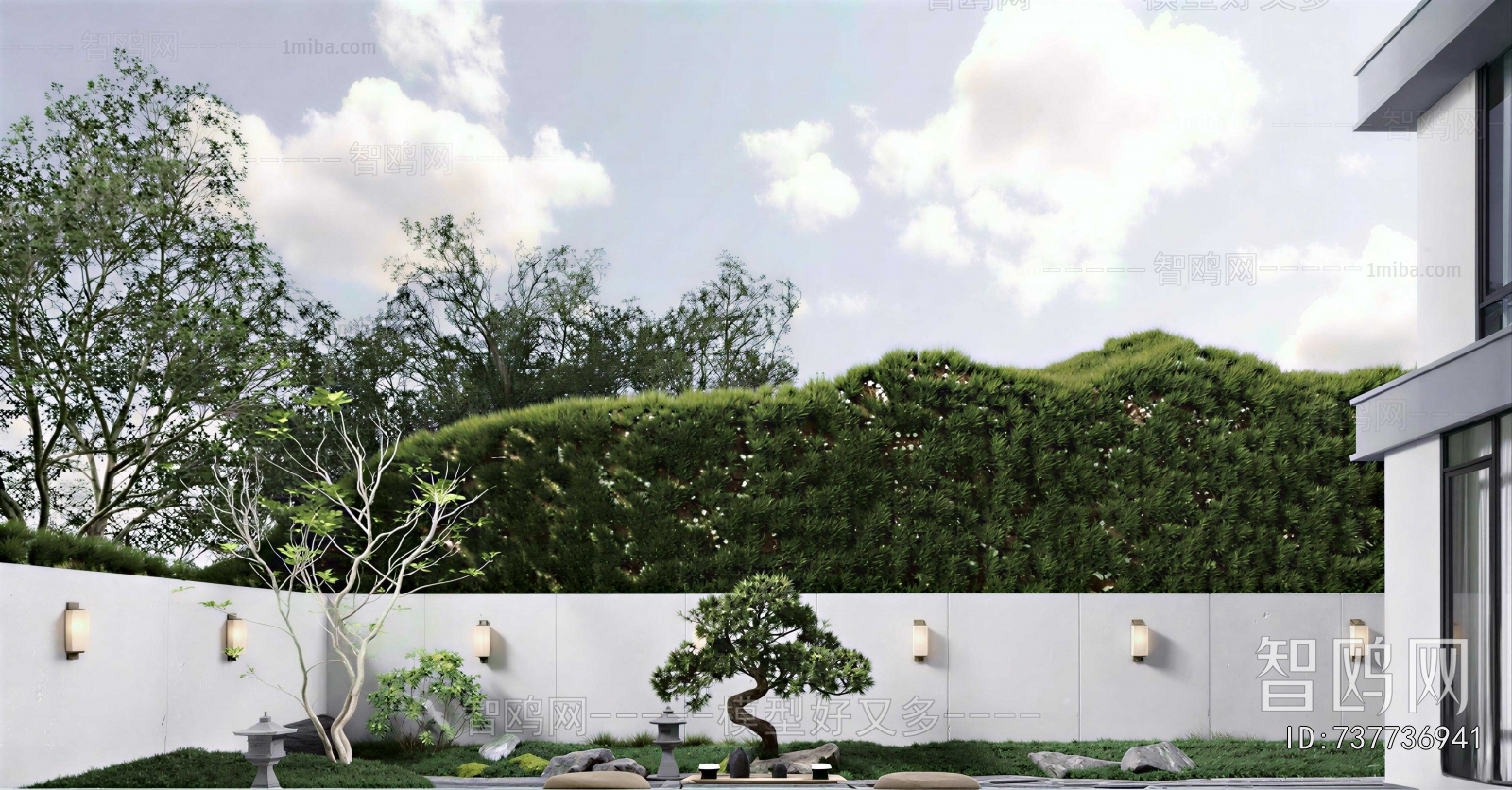 New Chinese Style Courtyard/landscape
