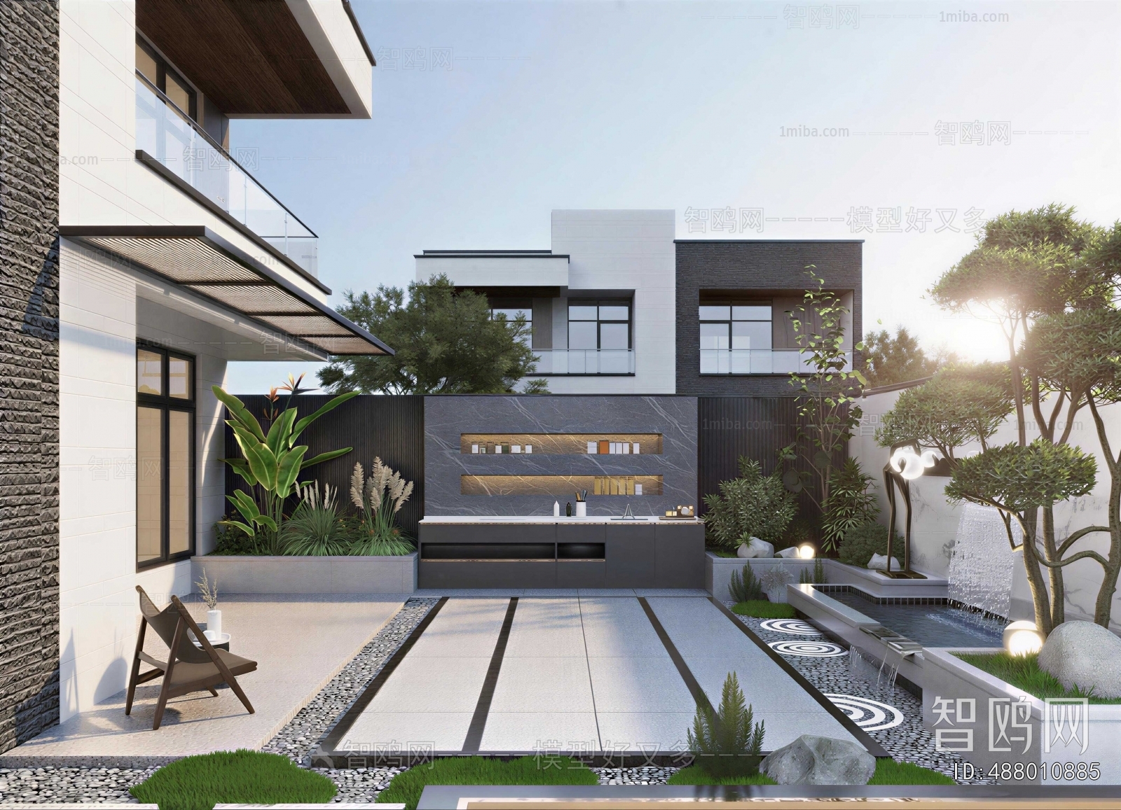Modern Courtyard/landscape