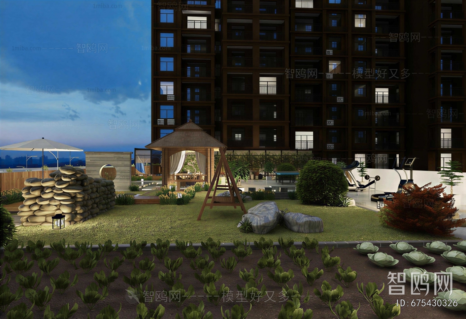 Modern Courtyard/landscape