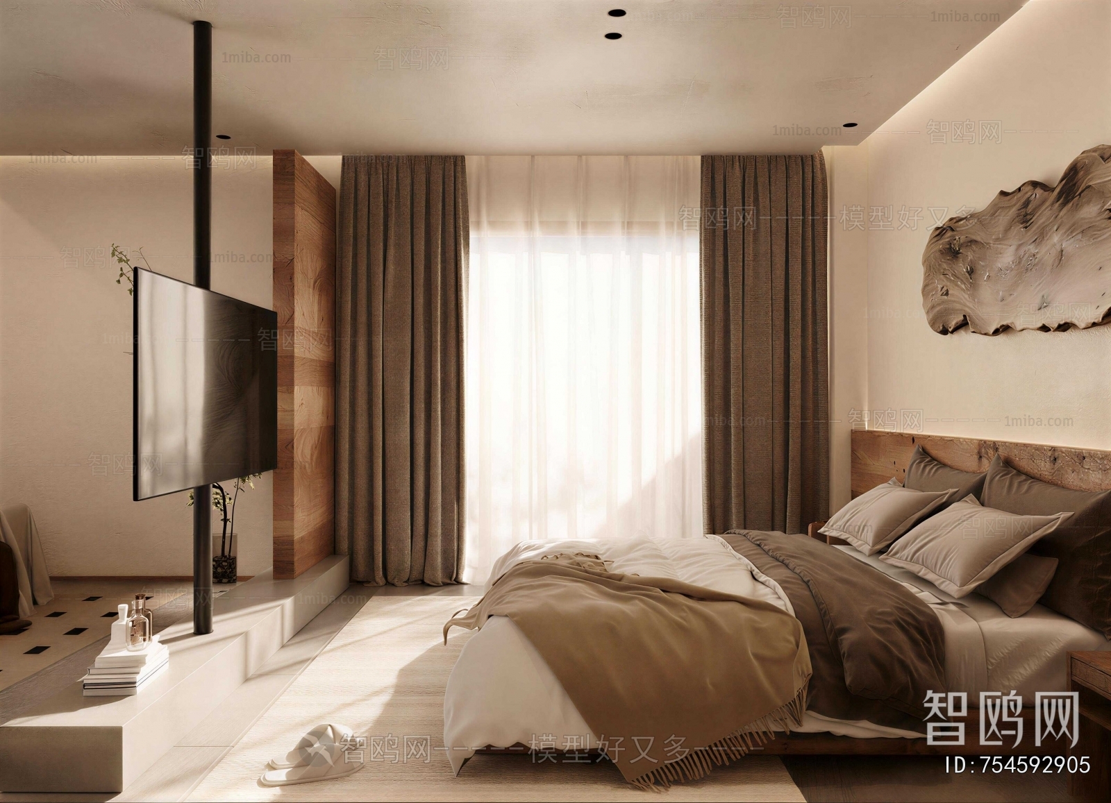 Wabi-sabi Style Bedroom