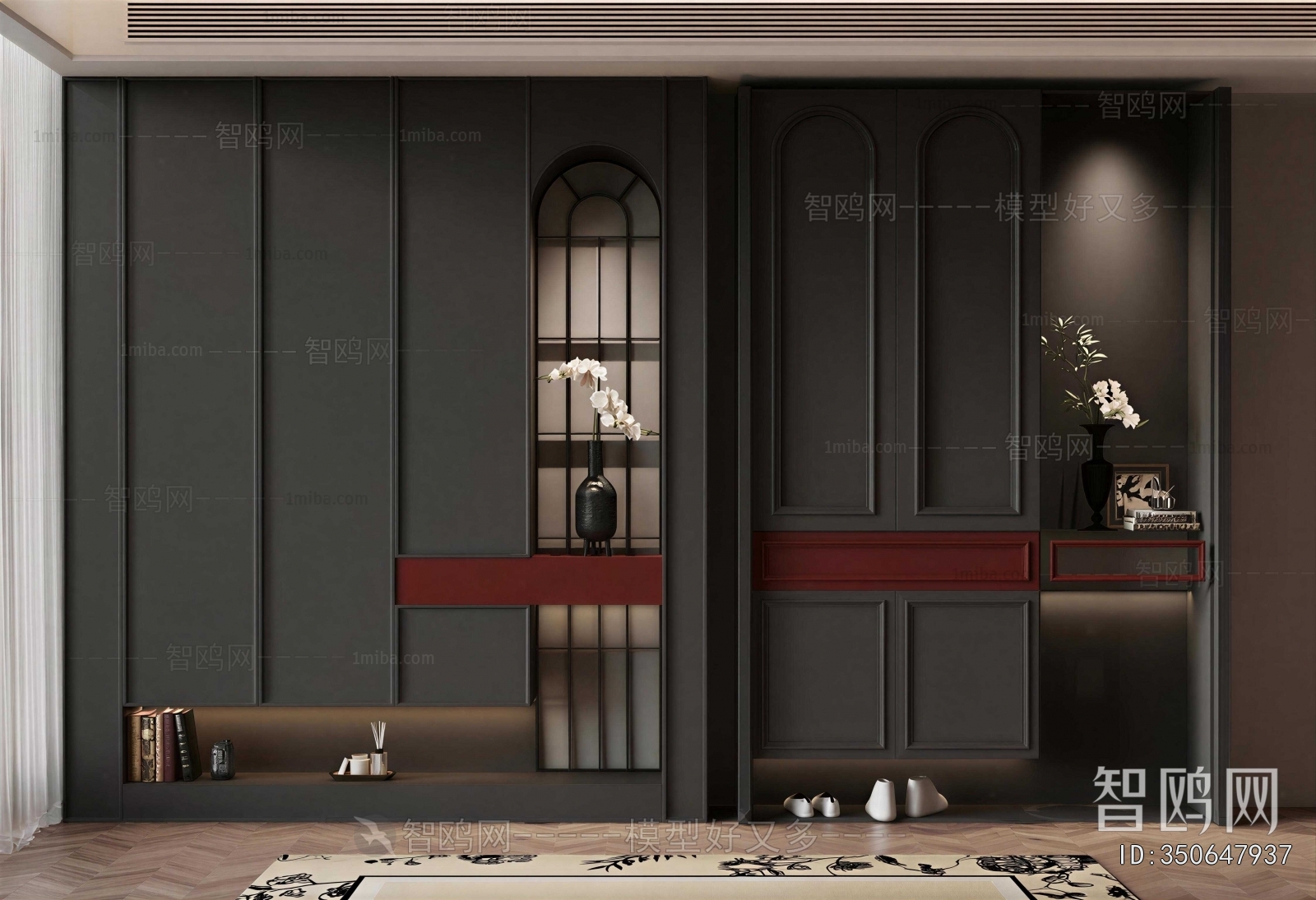 French Style Shoe Cabinet