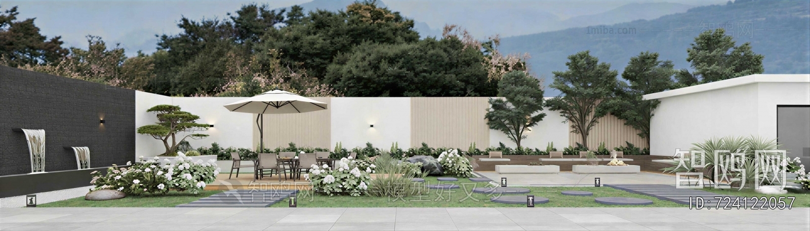 Modern Courtyard/landscape