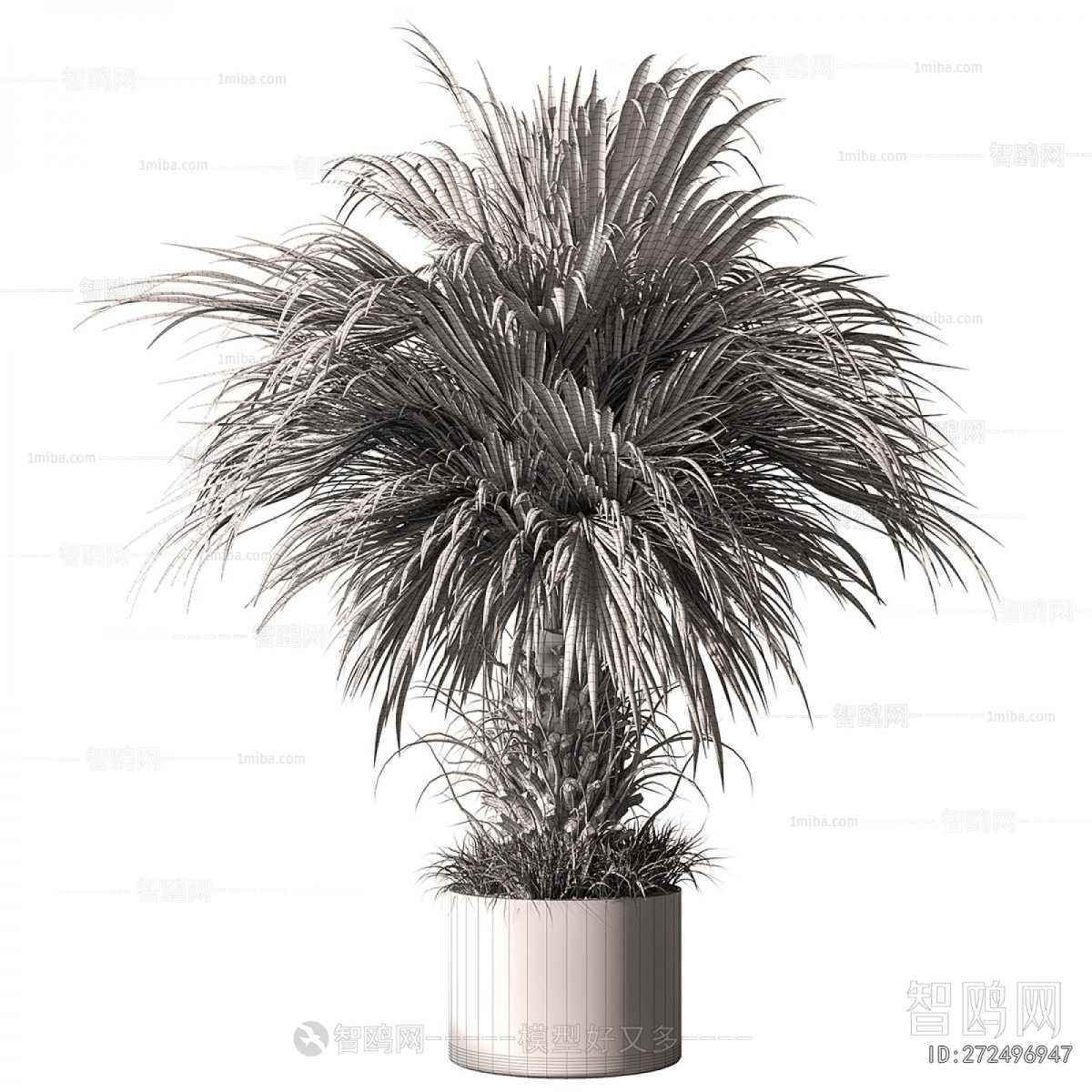 Modern Ground Green Plant Potted Plants