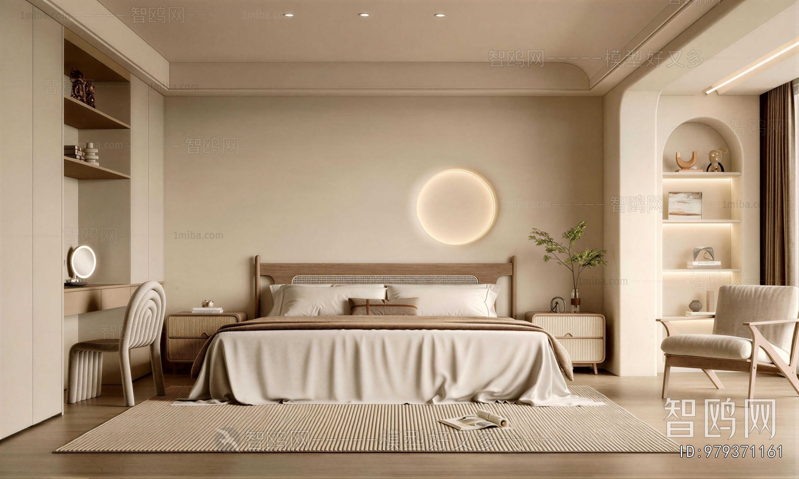 Wabi-sabi Style Bedroom