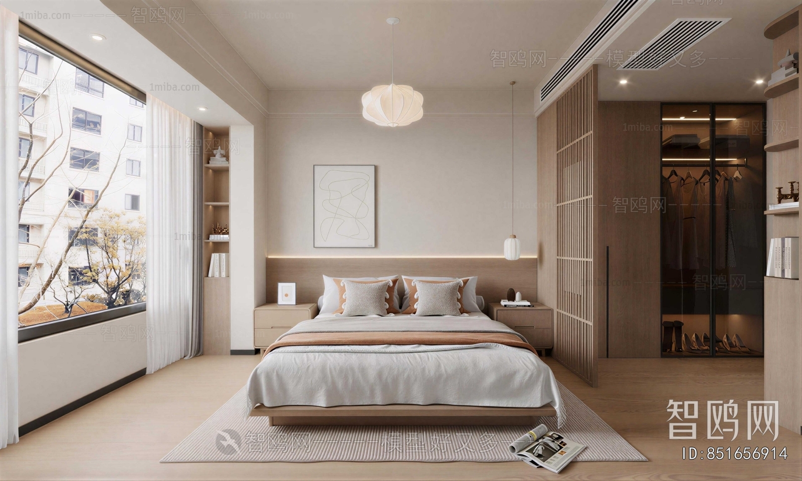 New Chinese Style Bedroom