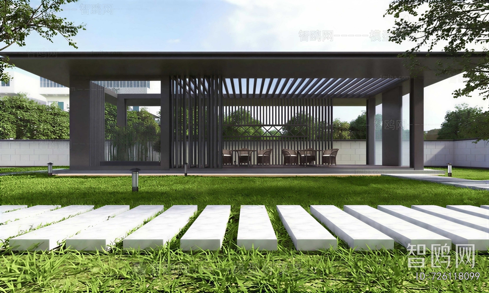 Modern Courtyard/landscape