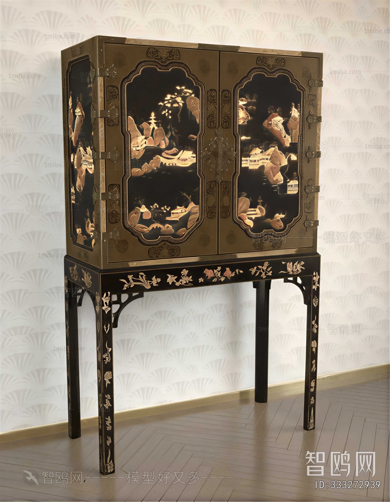 Chinese Style Decorative Cabinet
