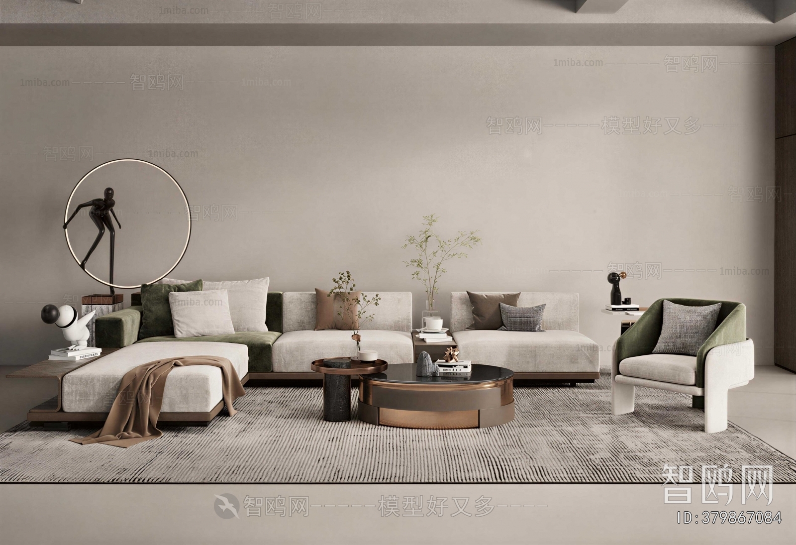 Wabi-sabi Style A Living Room