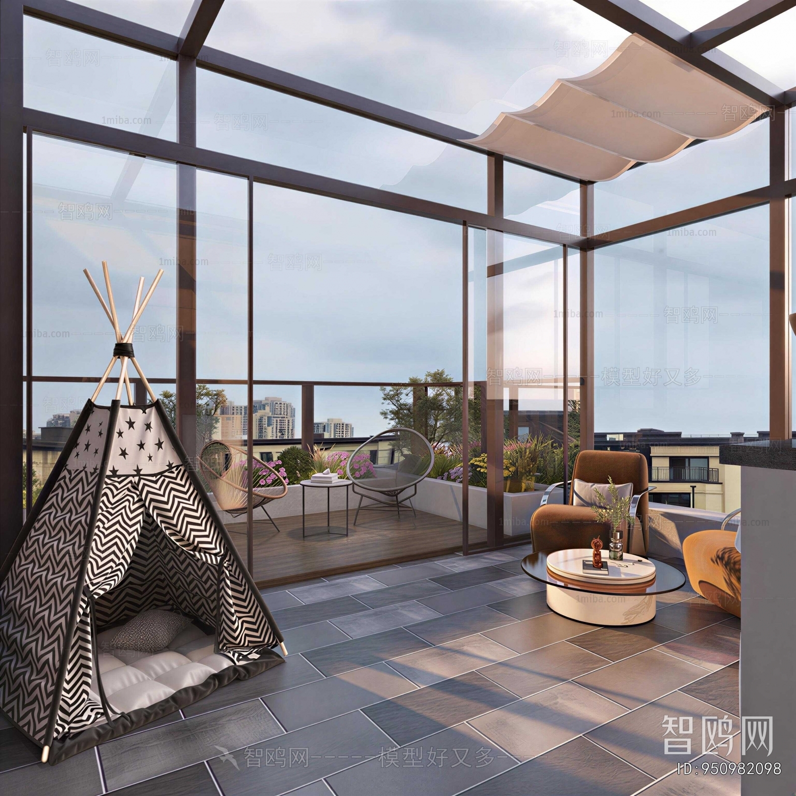 Modern Glass Sun Room