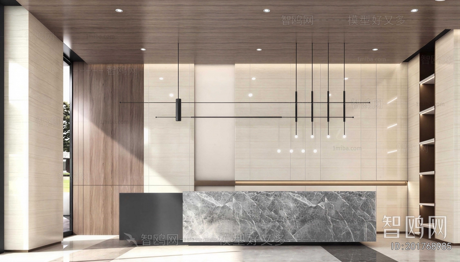 Modern Office Reception Desk
