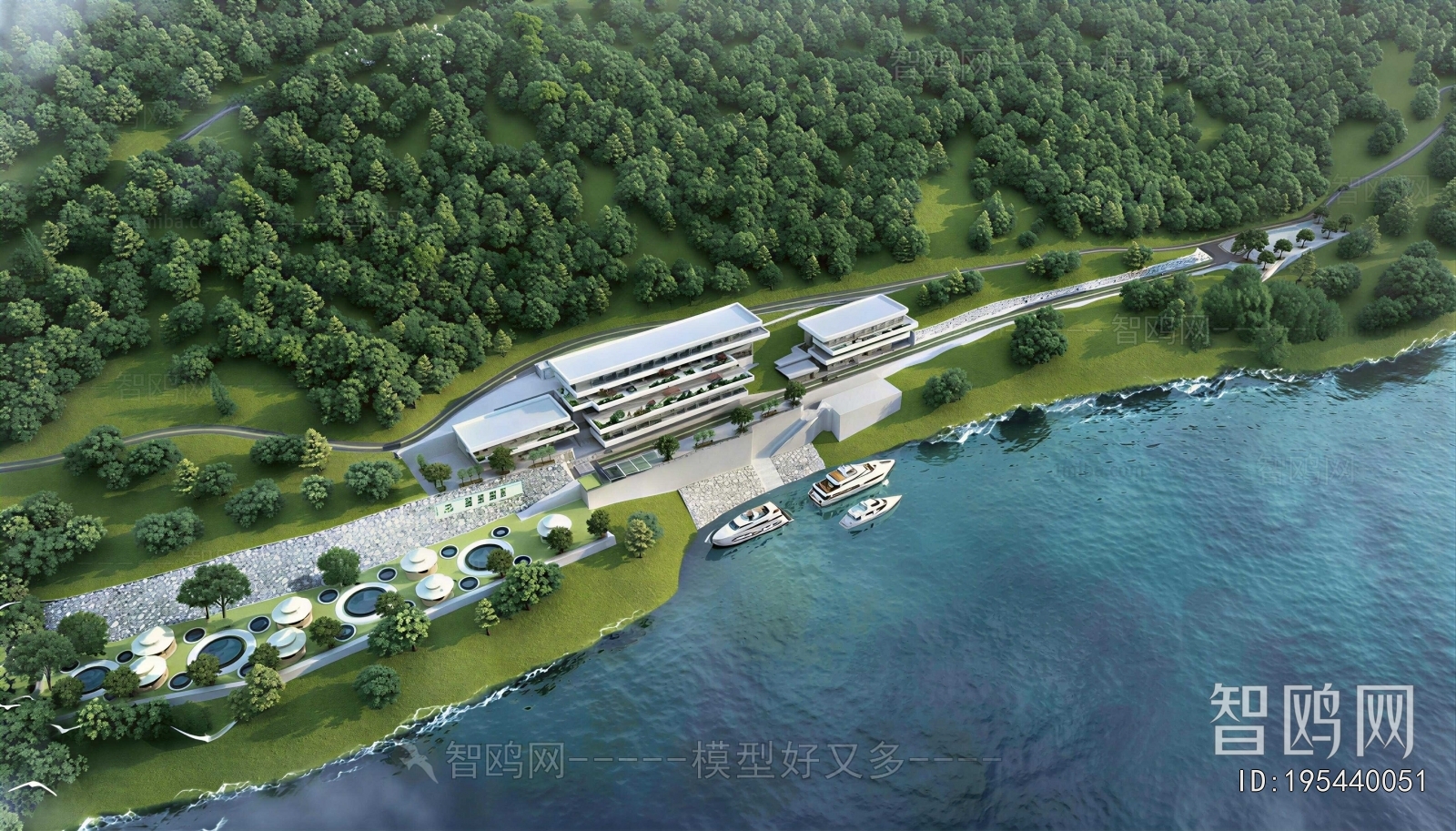 Modern Architectural Bird's-eye View Planning