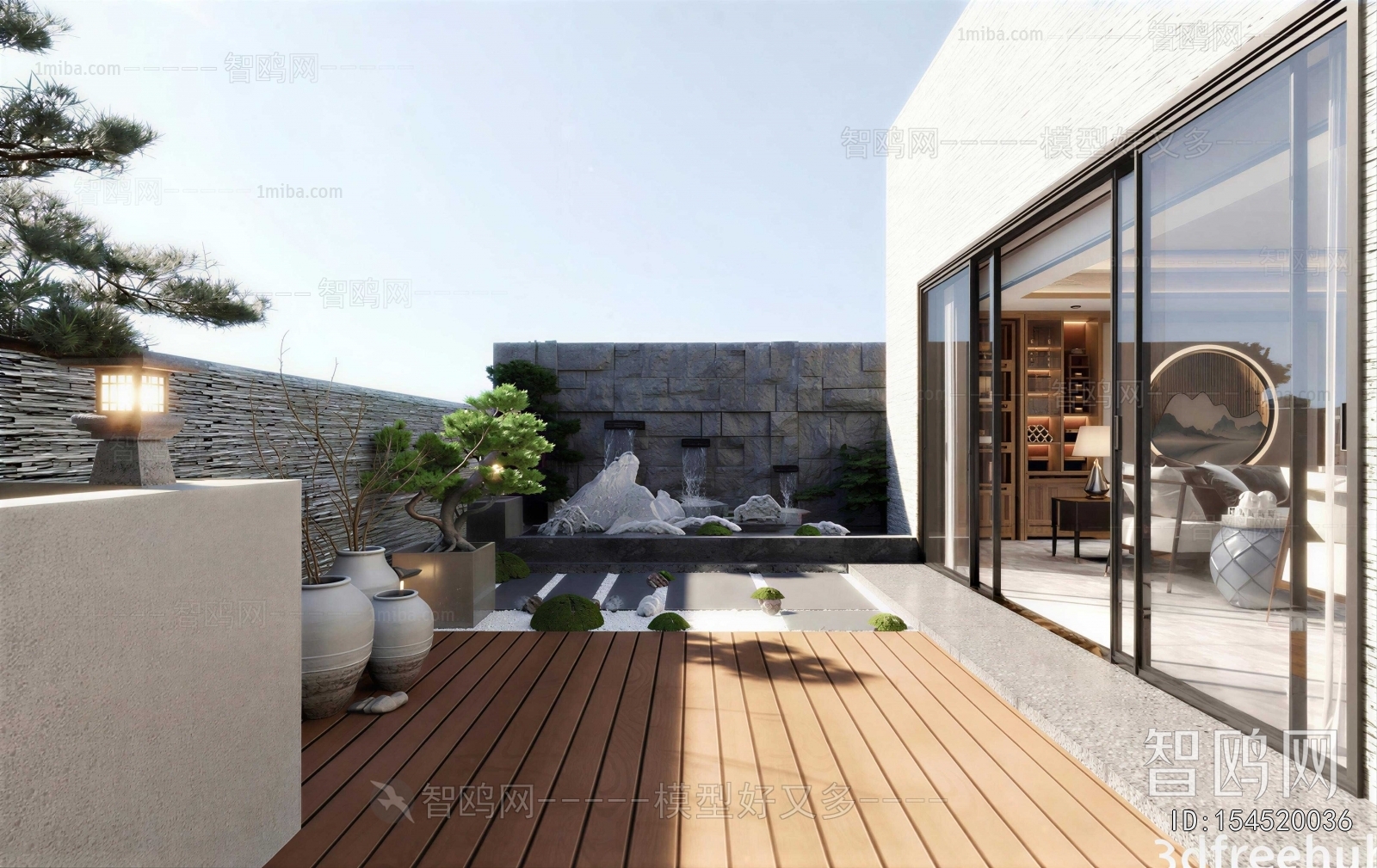 New Chinese Style Courtyard/landscape