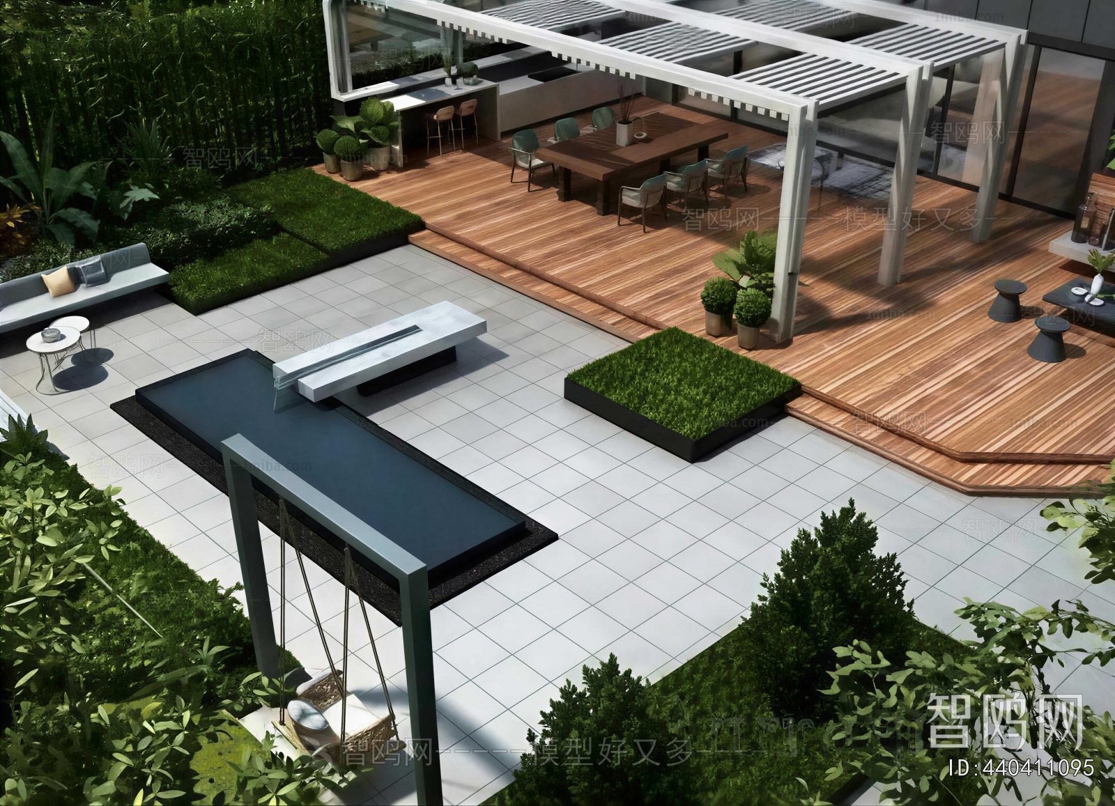 Modern Courtyard/landscape