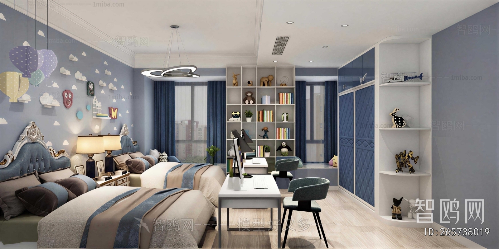 Modern Boy's Room And Son's Room