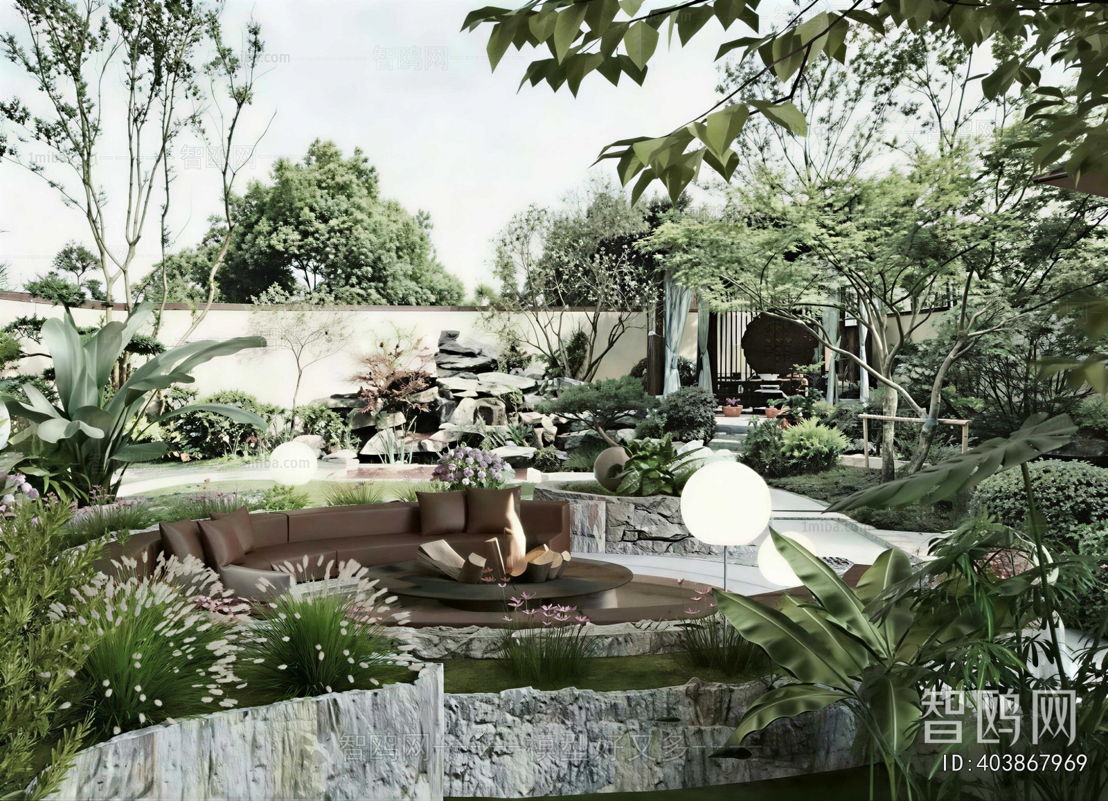 Modern Courtyard/landscape