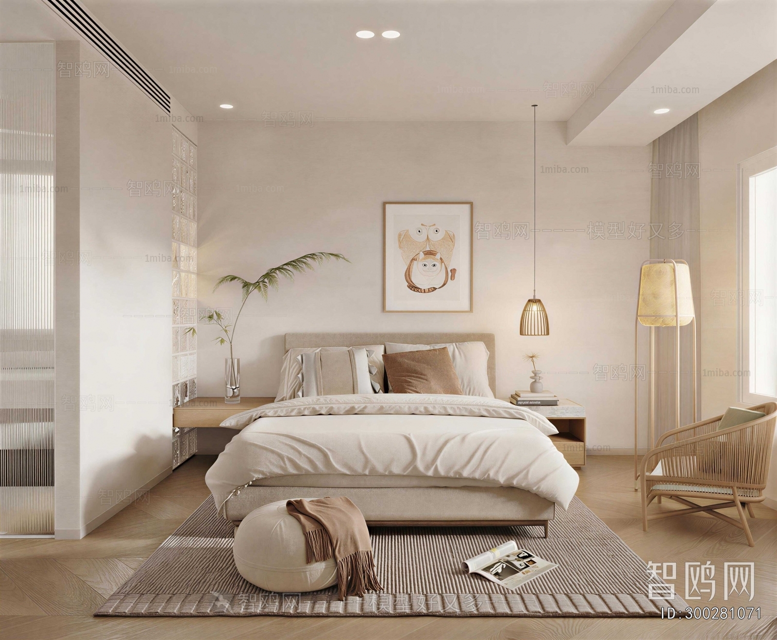 Wabi-sabi Style Bedroom
