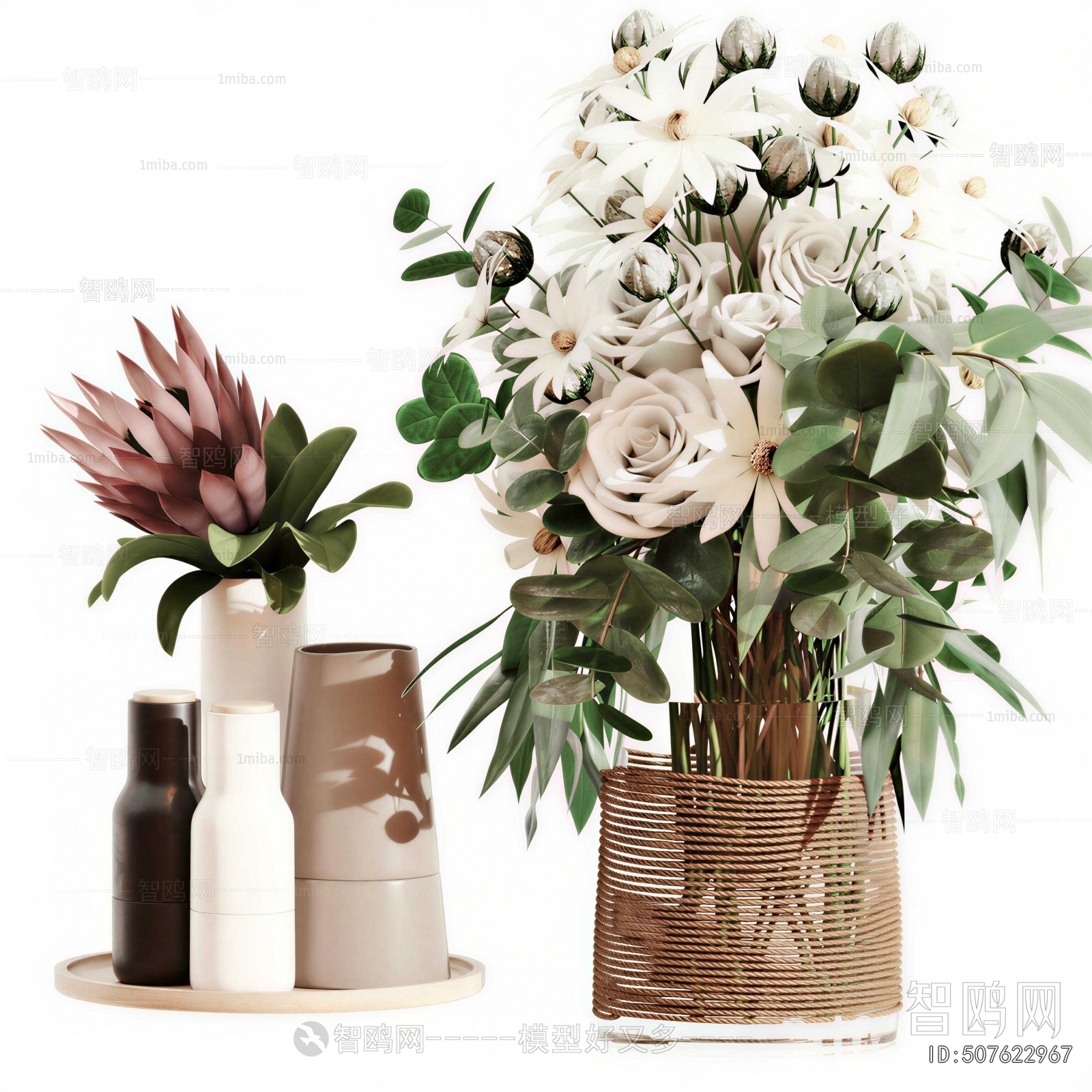 Wabi-sabi Style Flower Arrangement