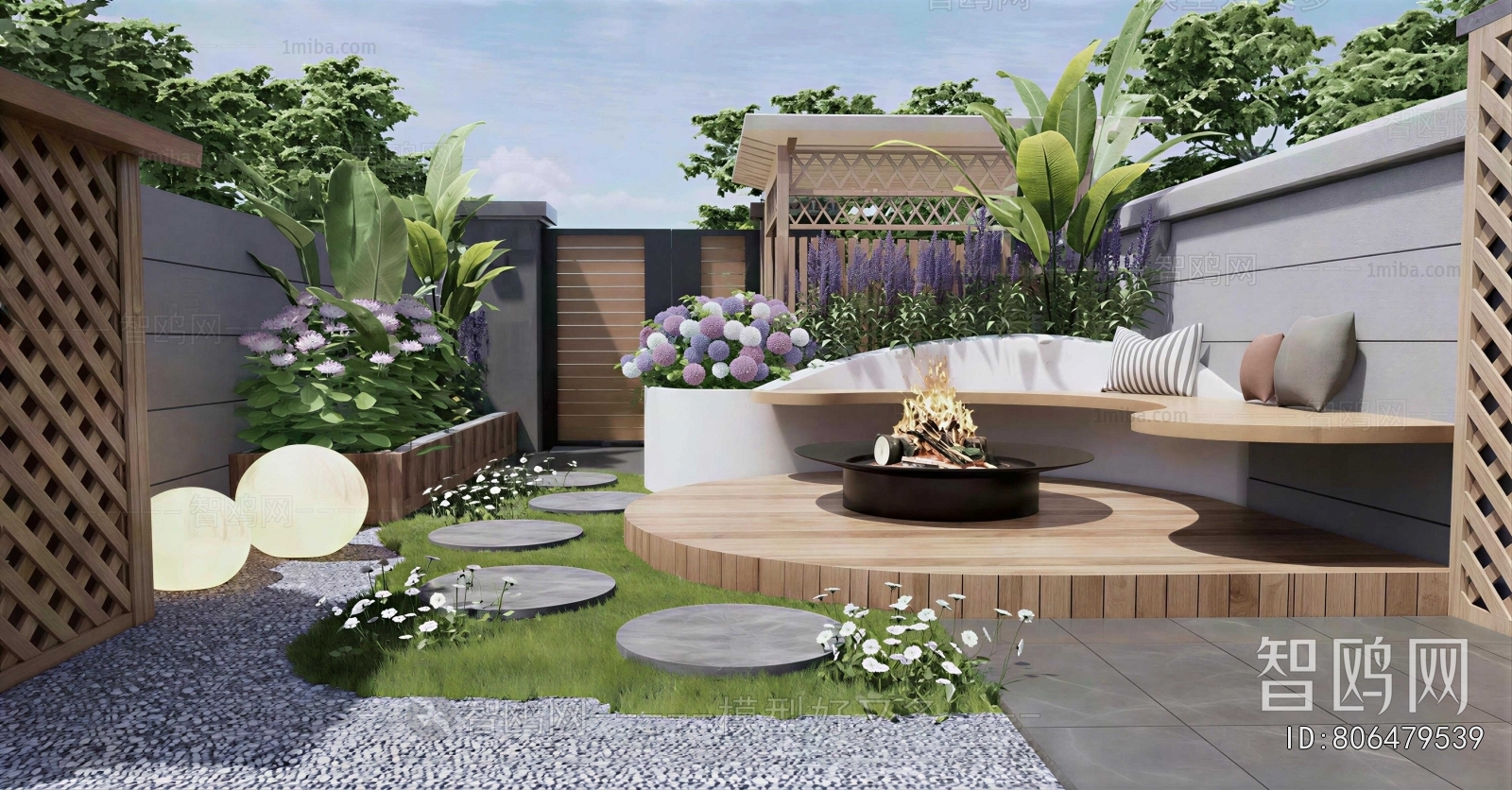 Modern Courtyard/landscape
