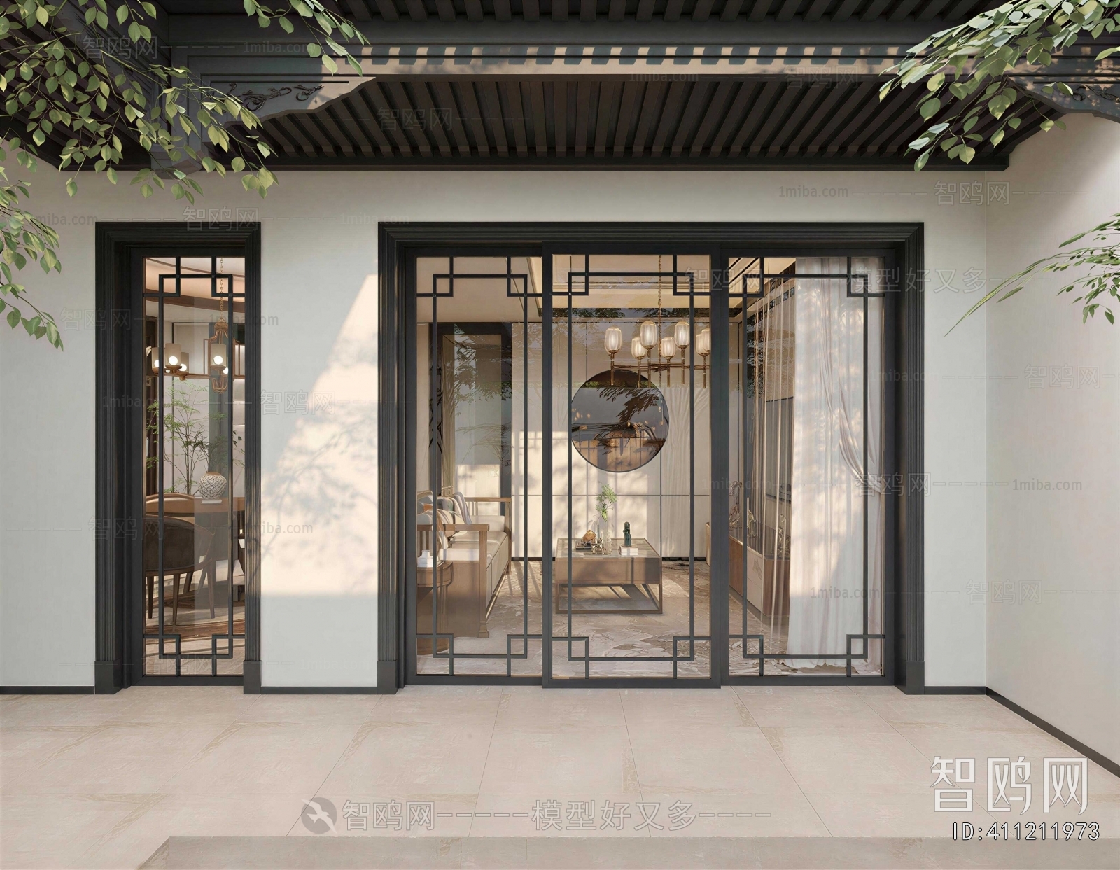 New Chinese Style Courtyard/landscape