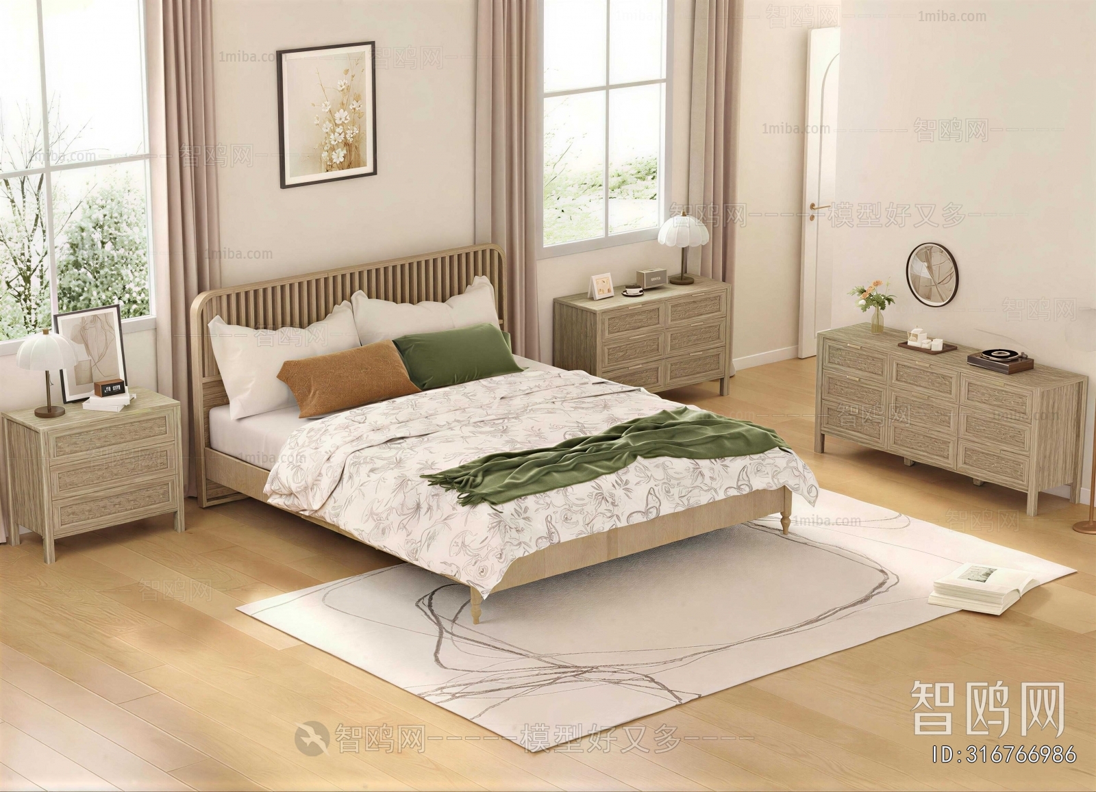 Modern Double Bed