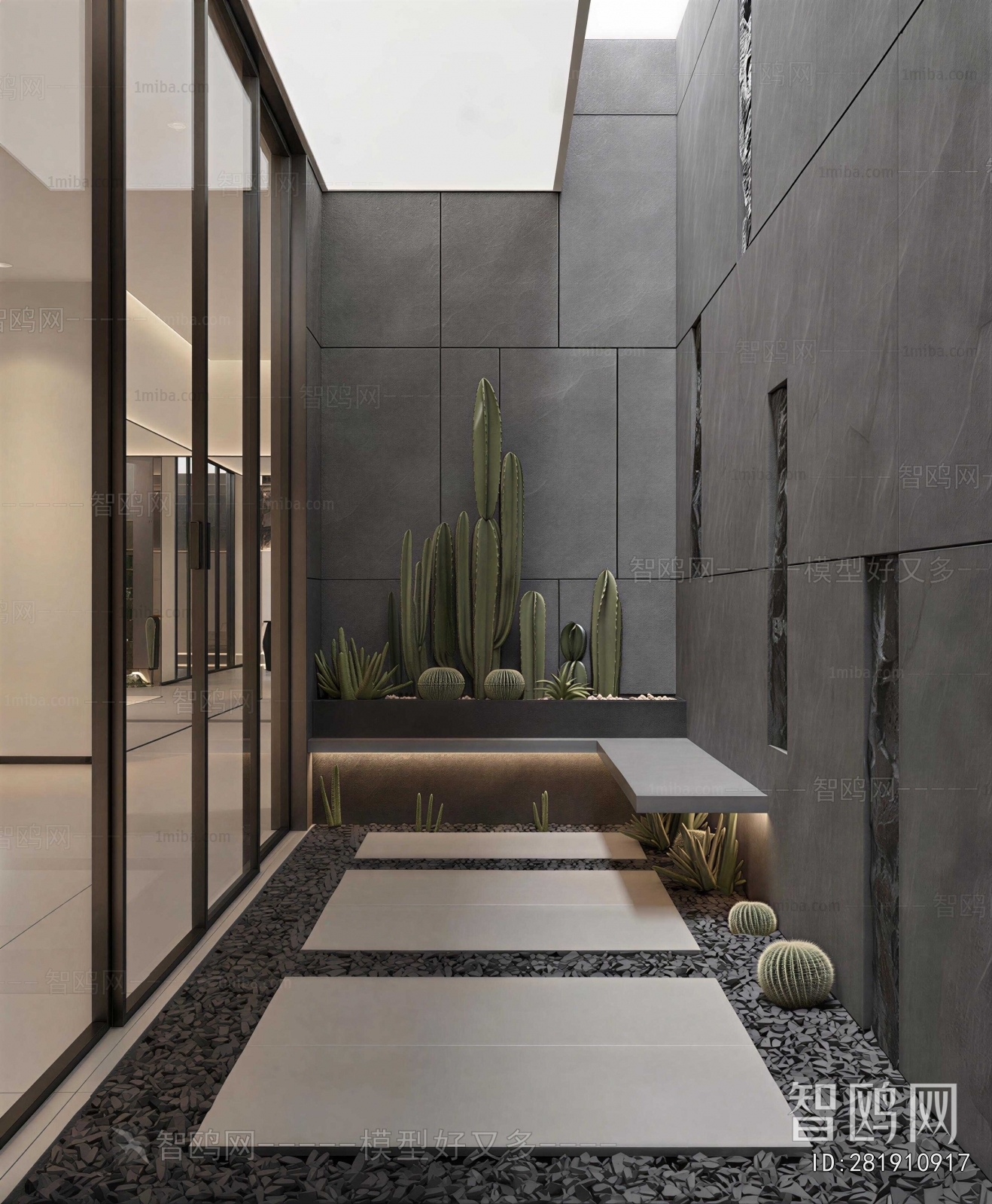 Modern Courtyard/landscape