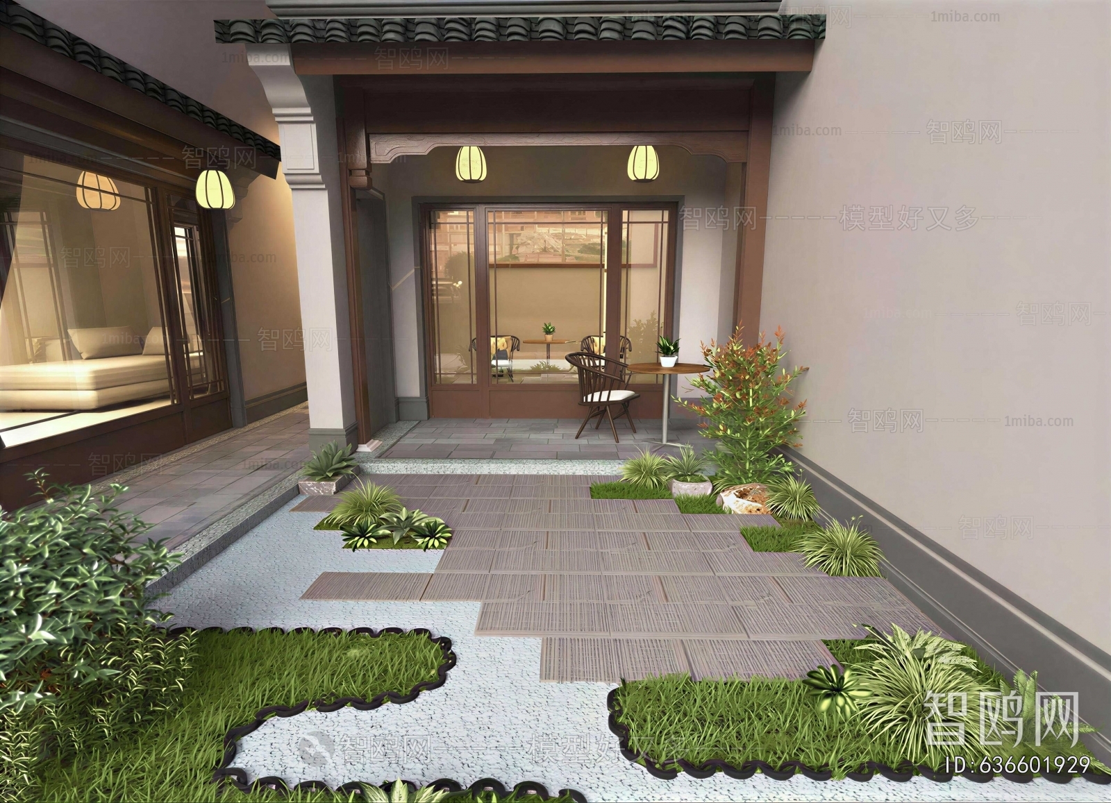 New Chinese Style Courtyard/landscape