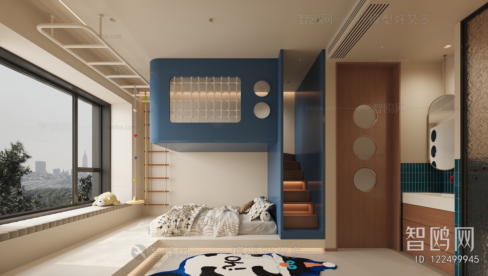 Modern Boy's Room And Son's Room