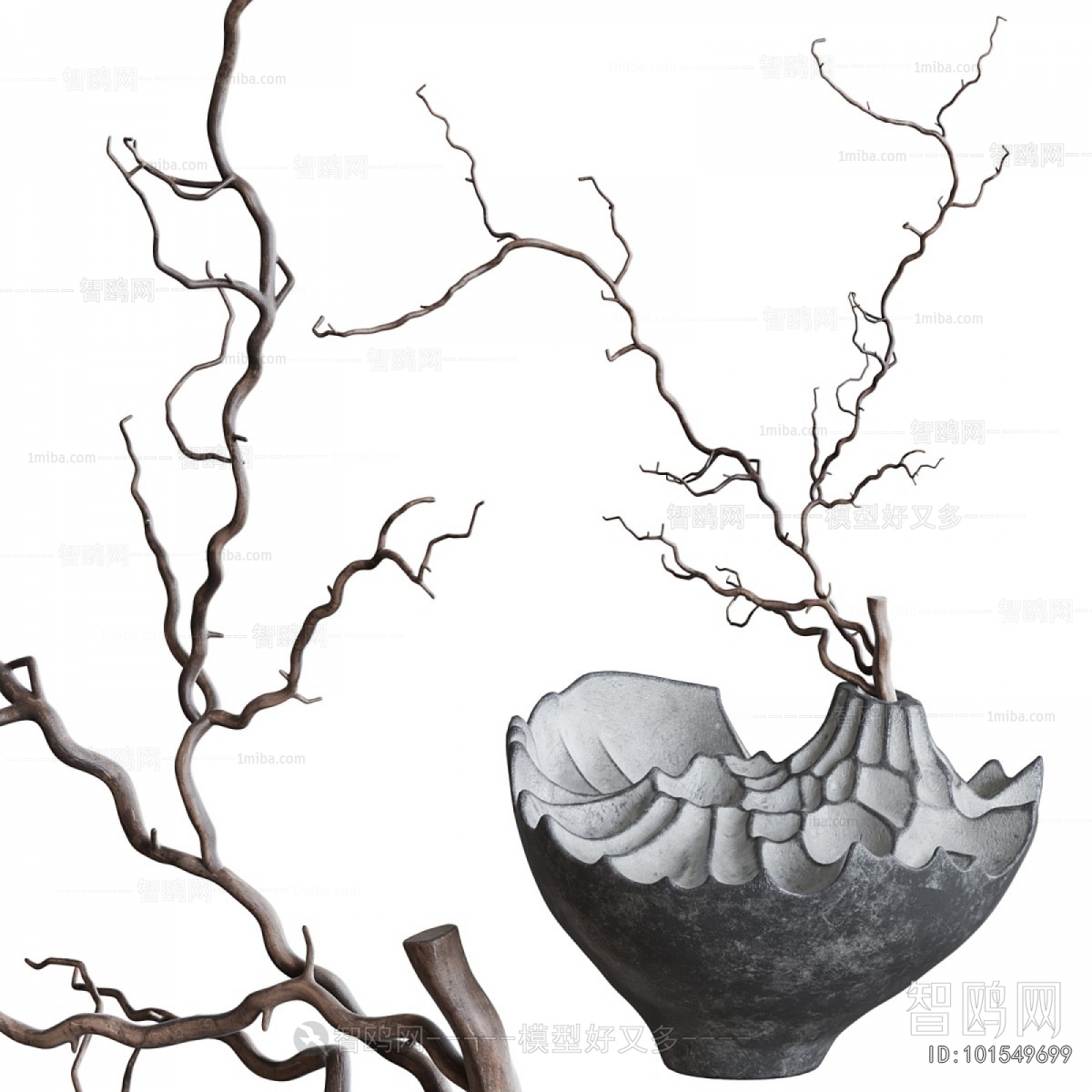 Wabi-sabi Style Dried Branch