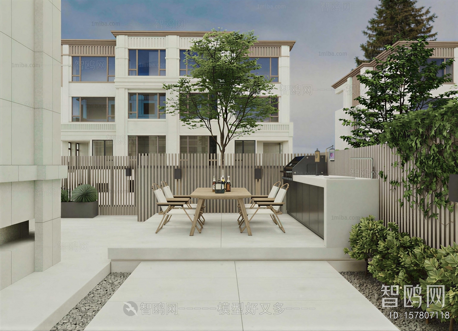 Modern Courtyard/landscape