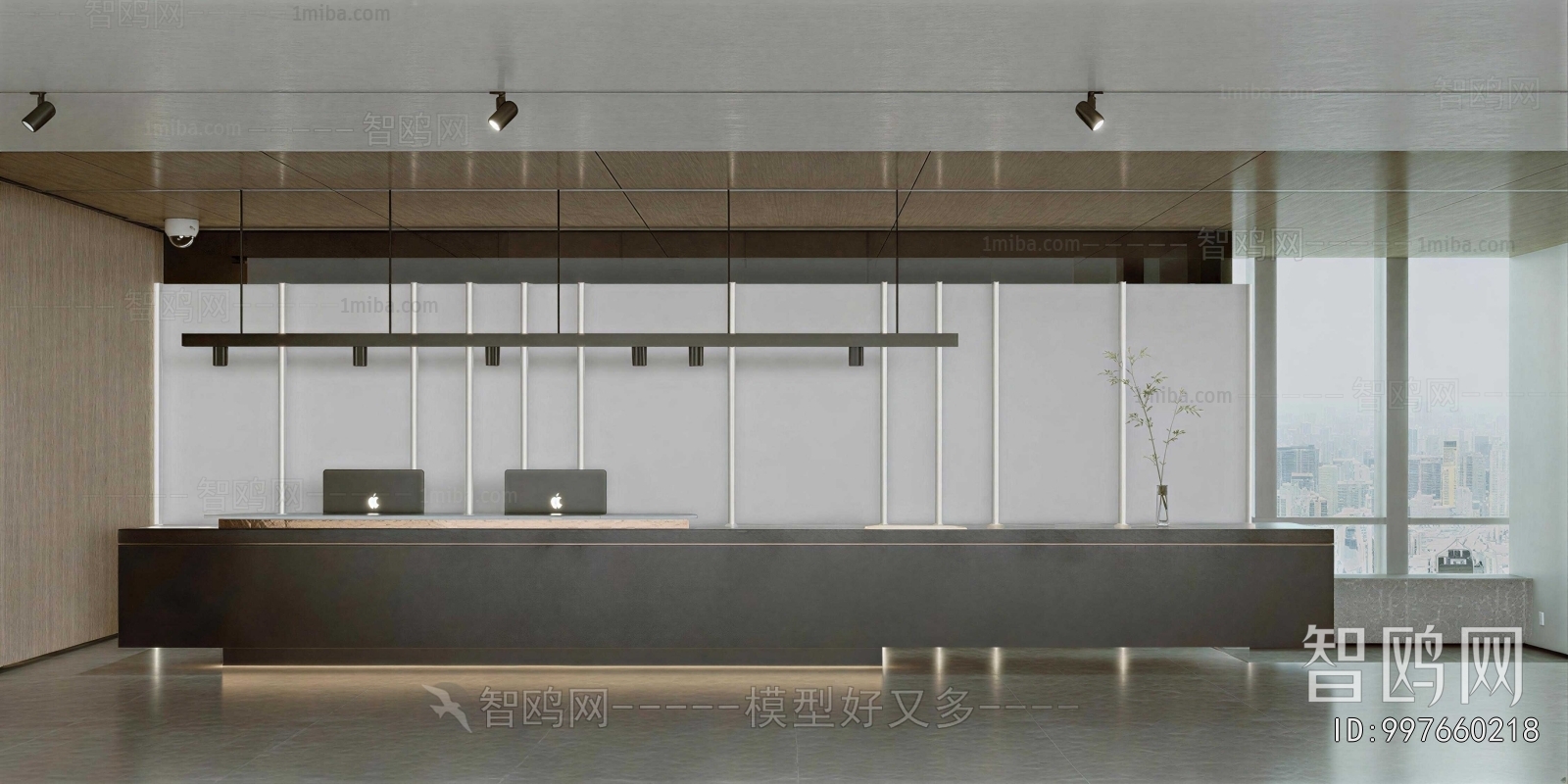 Modern Office Reception Desk