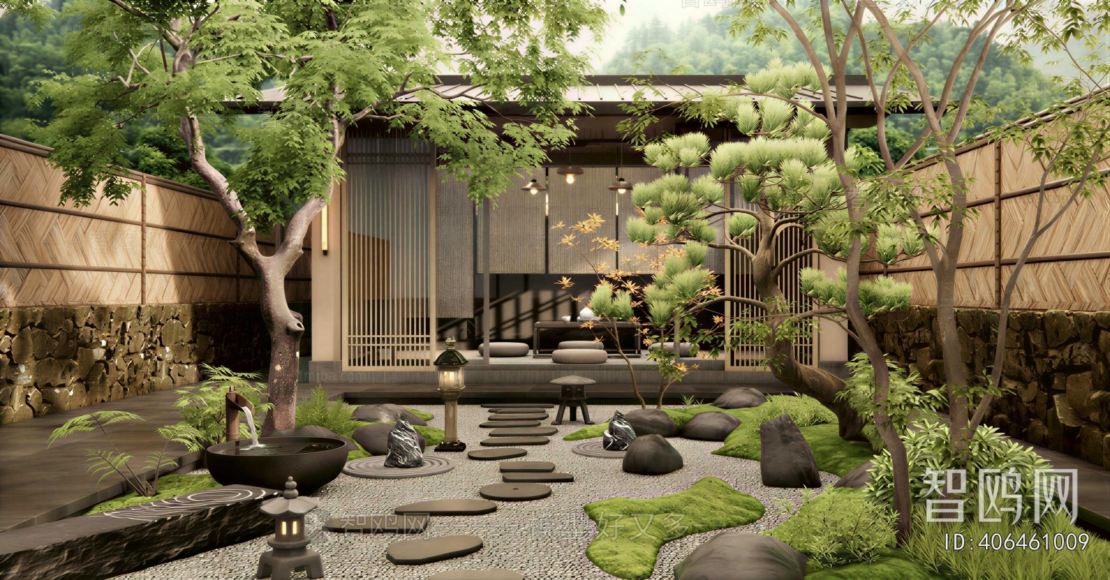 Japanese Style Courtyard/landscape